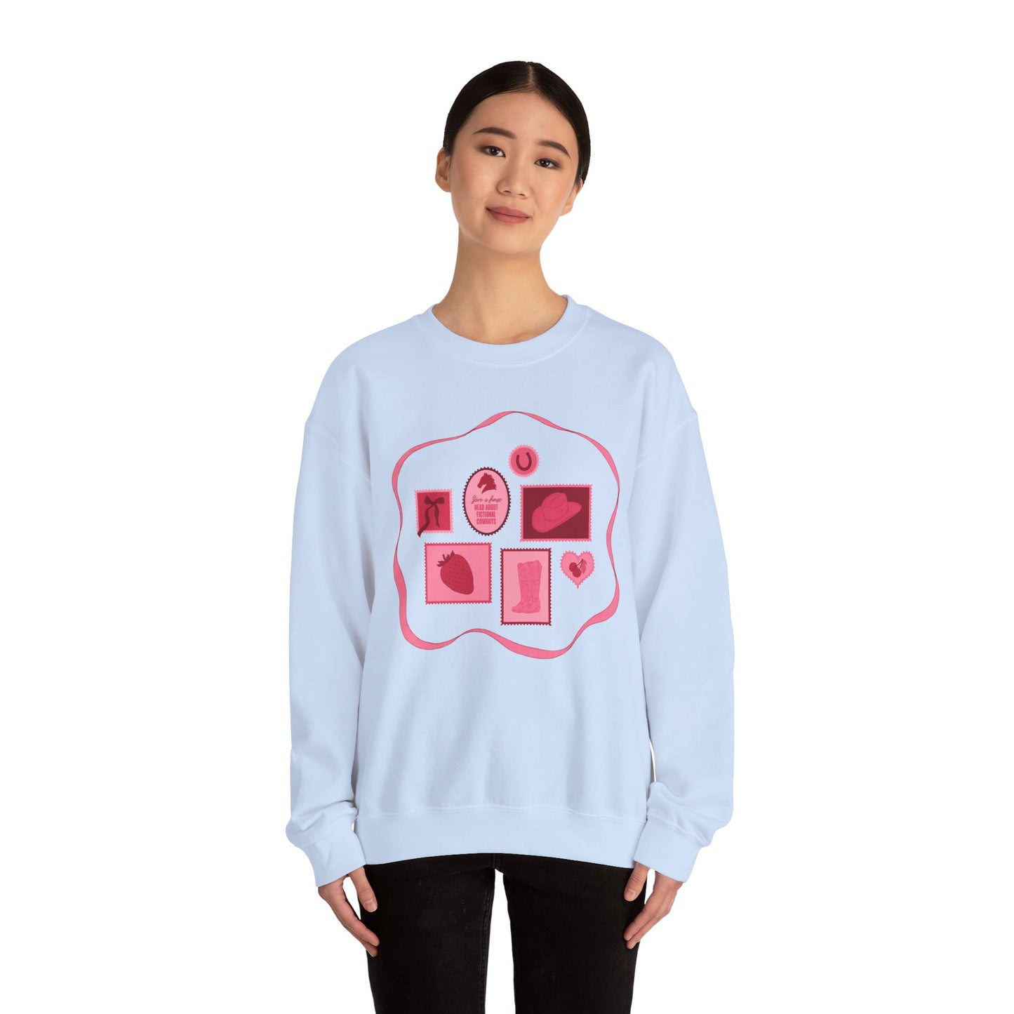 Save a Horse, Read About Fictional Cowboys Sweatshirt | Cowboy Romance Reader Crewneck