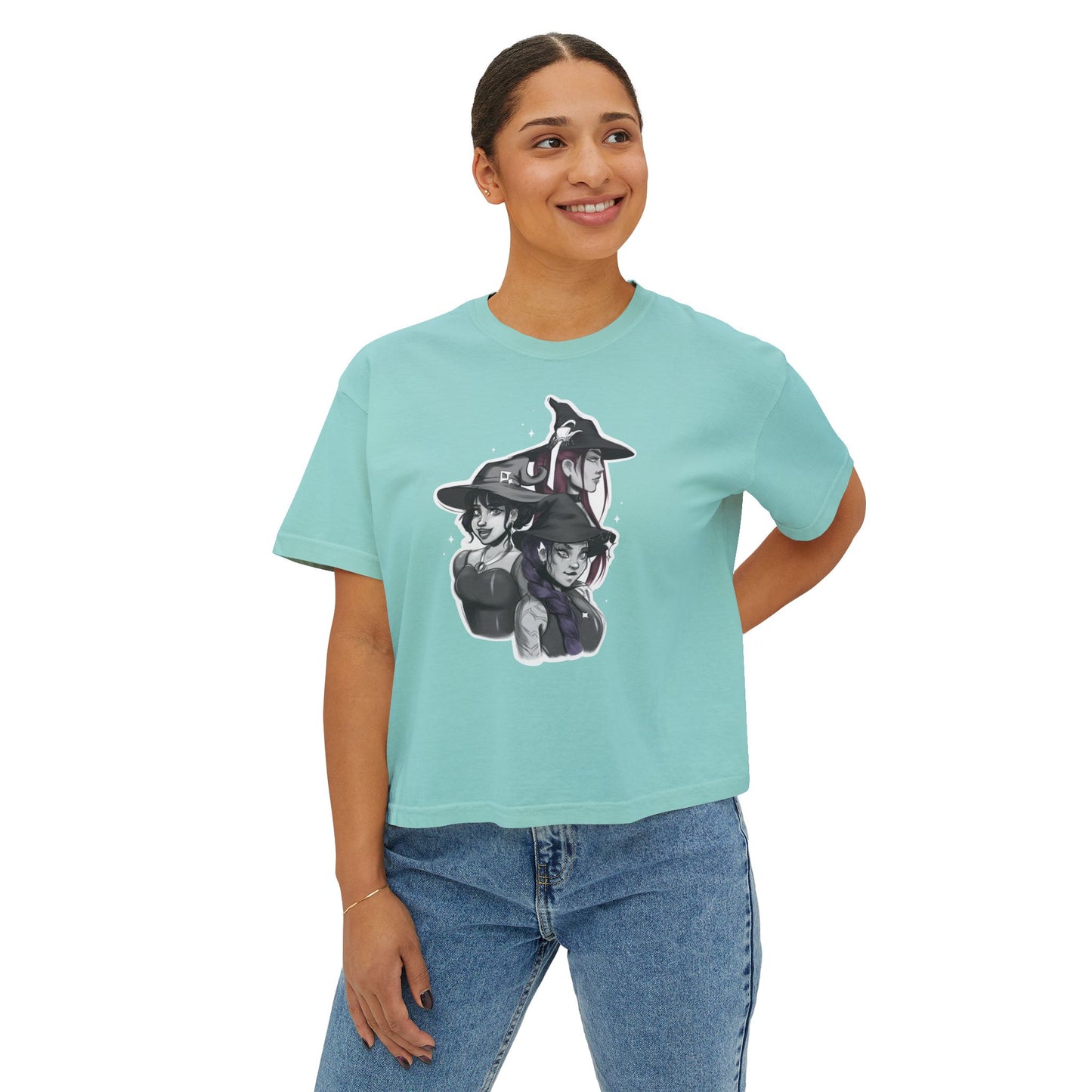 Witchy K-Pop Graphic T-Shirt - Boxy Fit