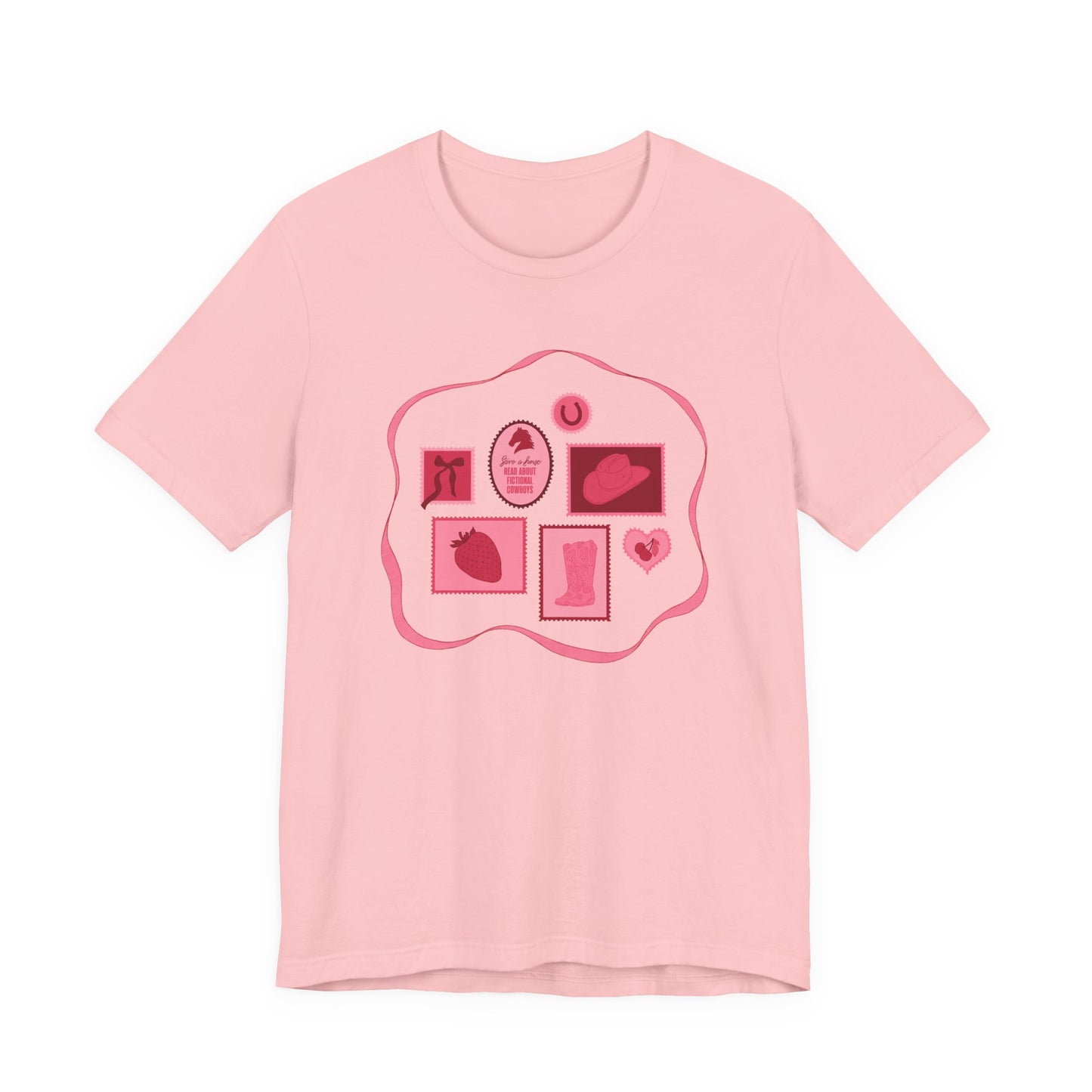 Save a Horse, Read About Fictional Cowboys Bella + Canvas Tee | Cowboy Romance Shir