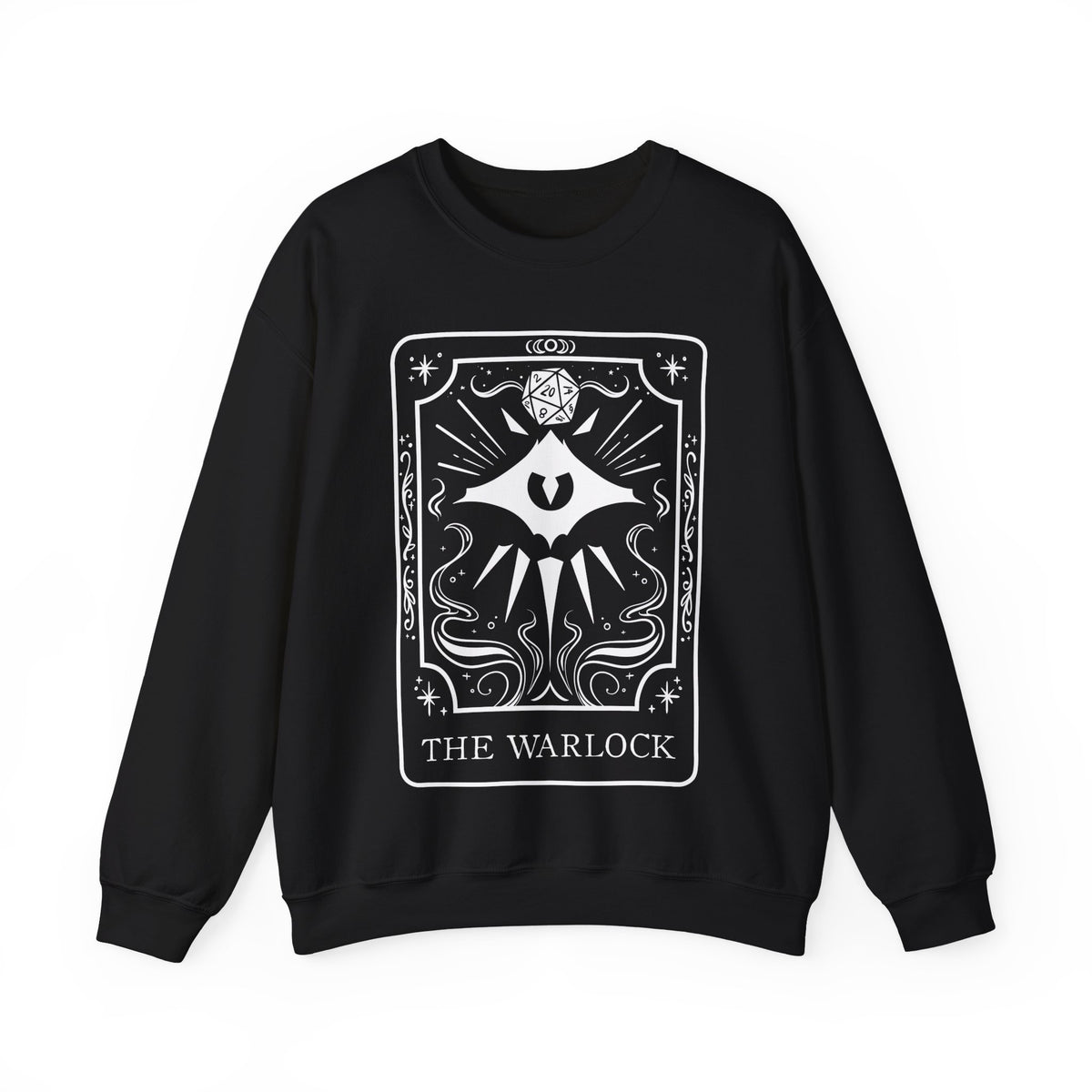 Warlock Tarot Card Gildan Sweatshirt Shirt | TTRPG Character Class Crewneck
