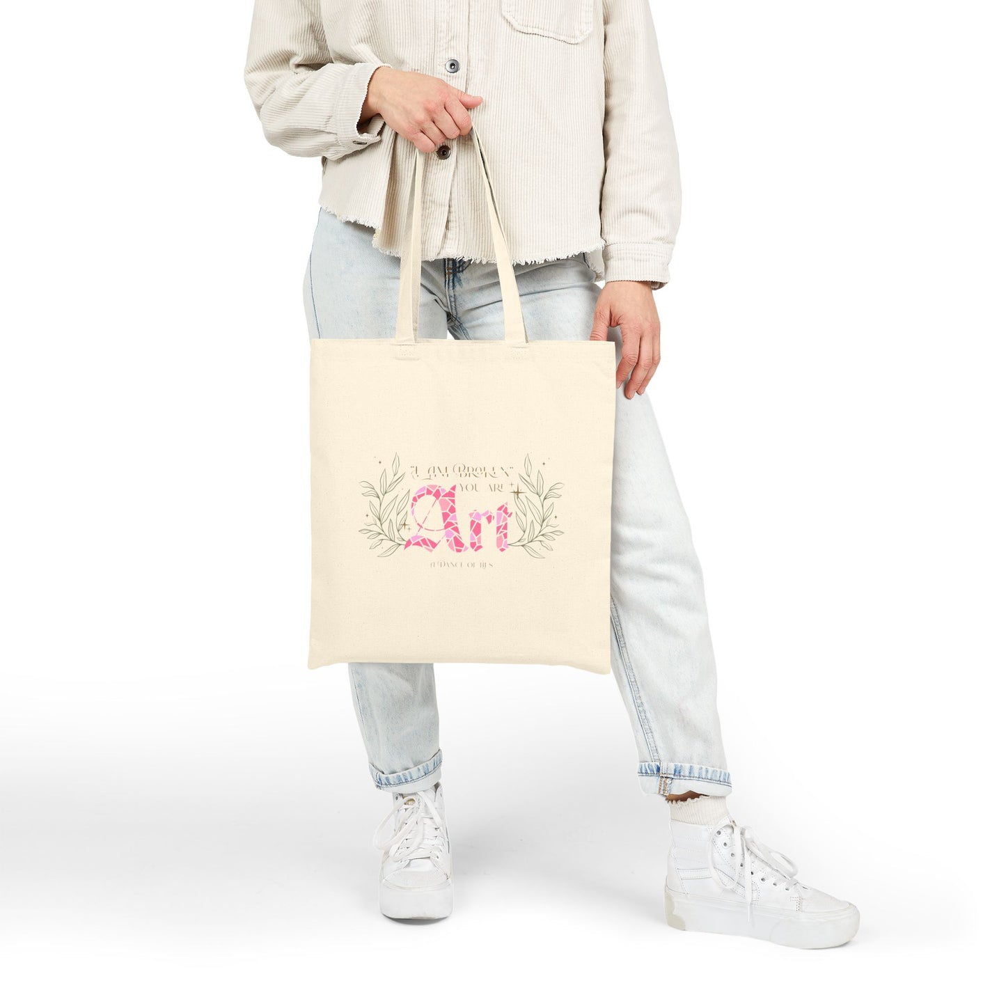 You Are Art Cotton Canvas Tote Bag – Officially Licensed A Dance of Lies Bookish Tote by Brittney Arena