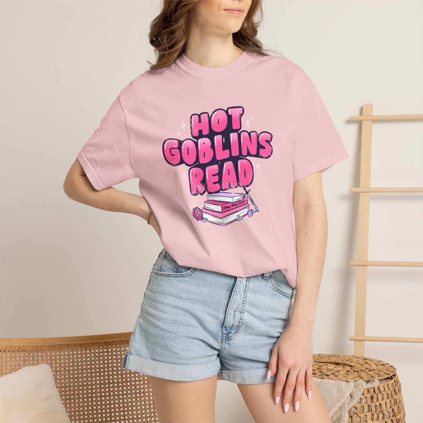 Hot Goblins Read Fantasy Reader Shirt | Book Lover & TTRPG Graphic Tee