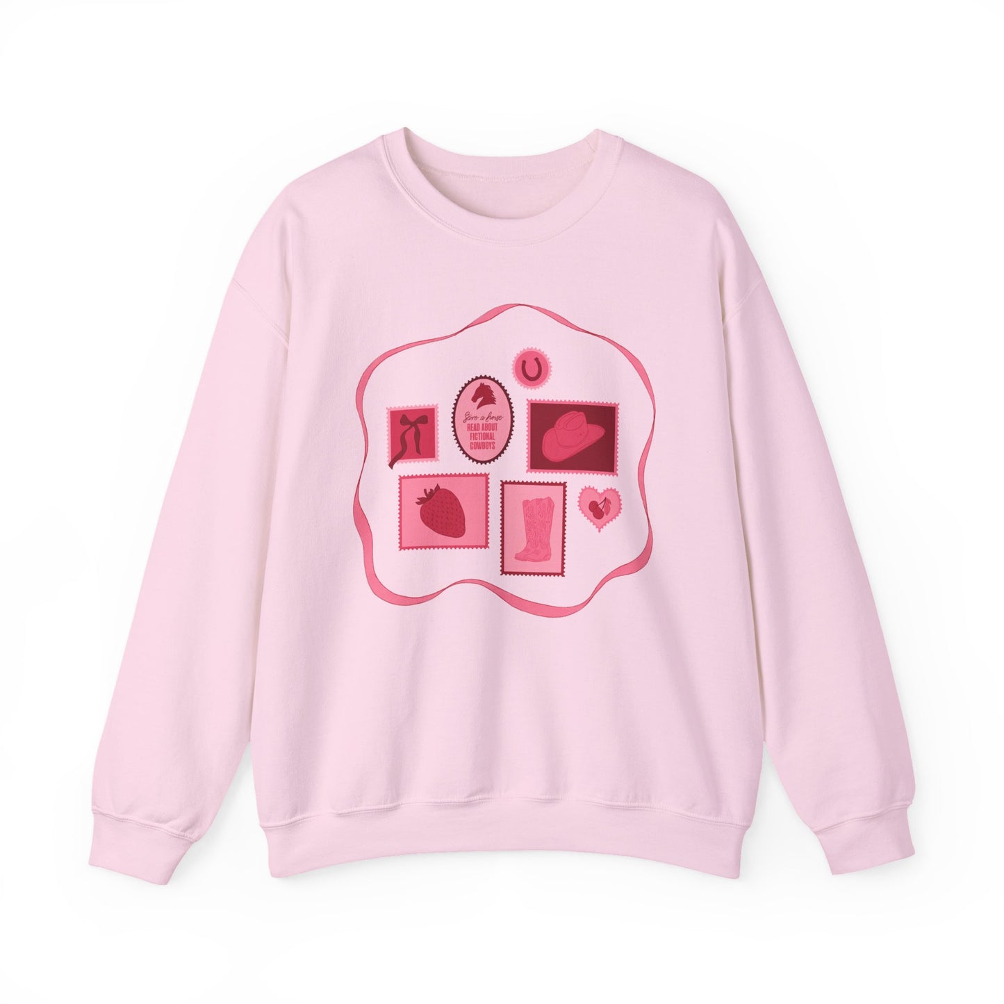 Save a Horse, Read About Fictional Cowboys Sweatshirt | Cowboy Romance Reader Crewneck
