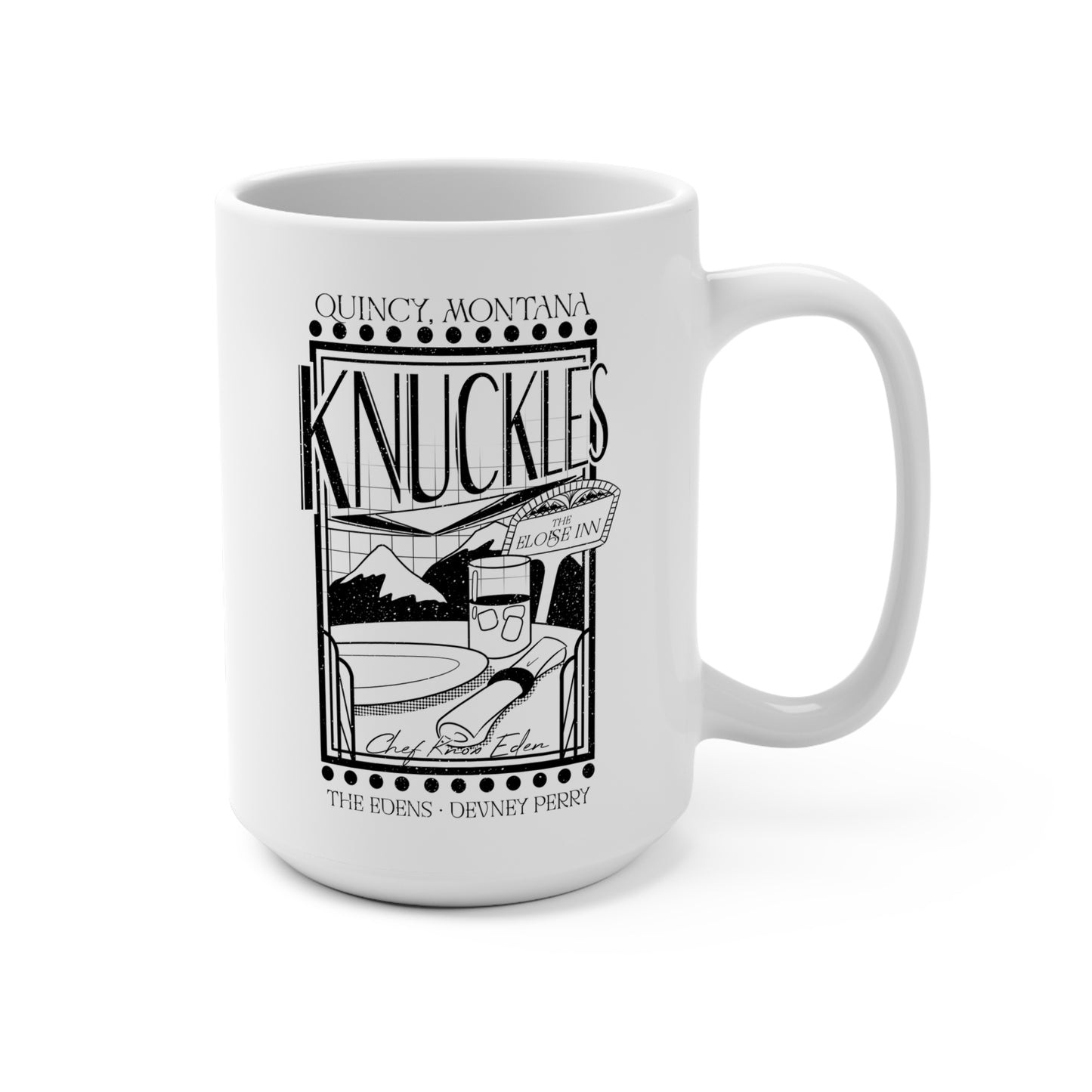 Knuckles Restaurant Coffee Mug 15oz