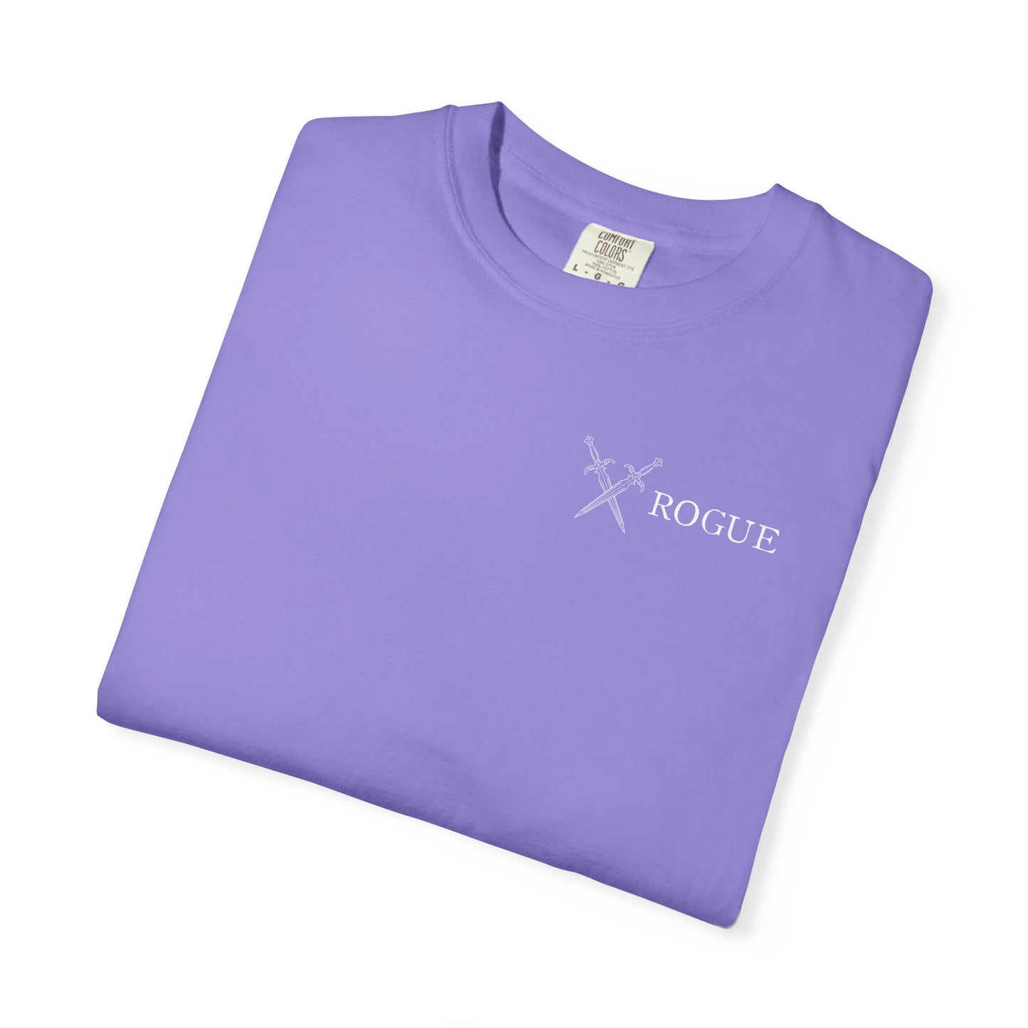 Rogue Tarot Card Comfort Colors Shirt | TTRPG Character Class Tee