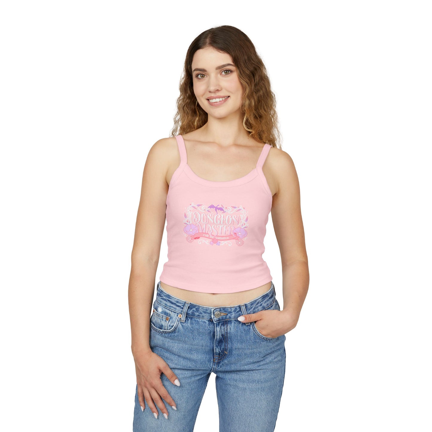 Dungeon Master Bella + Canvas Women’s Spaghetti Strap Micro Rib Tank | Fantasy Tabletop RPG Cami | Gamer Girl Tank Top