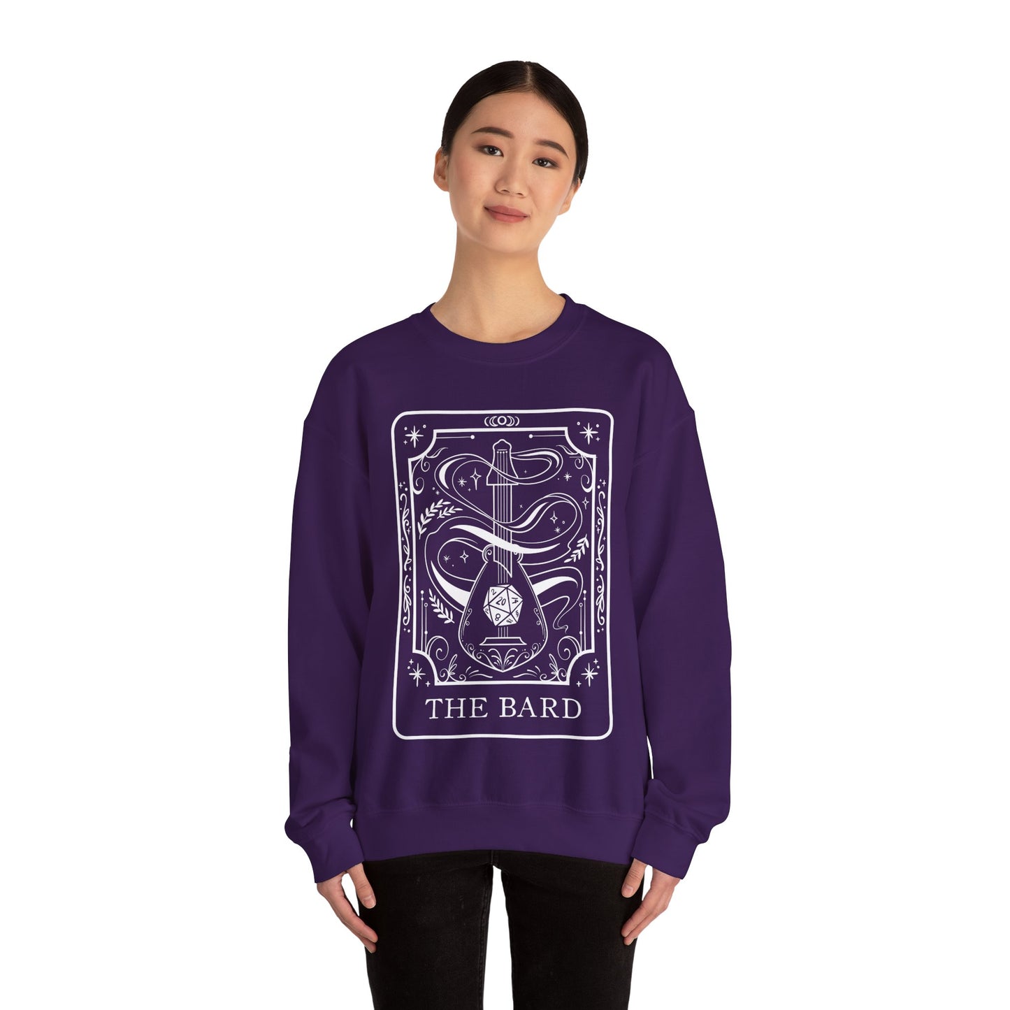 Bard Tarot Card Gildan Sweatshirt Shirt | TTRPG Character Class Crewneck