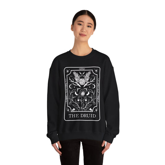 Druid Tarot Card Gildan Sweatshirt Shirt | TTRPG Character Class Crewneck