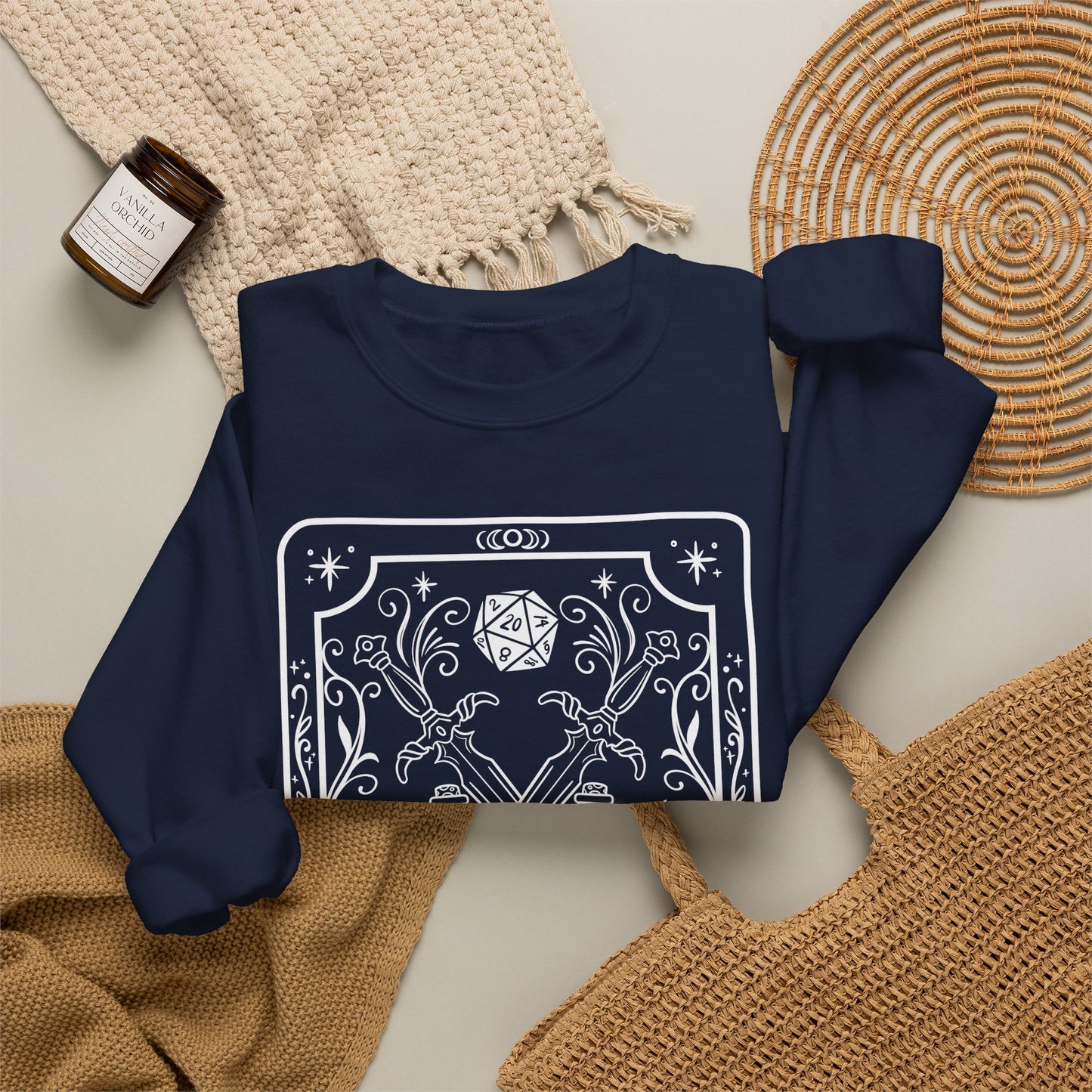 Rogue Tarot Card Gildan Sweatshirt Shirt | TTRPG Character Class Crewneck