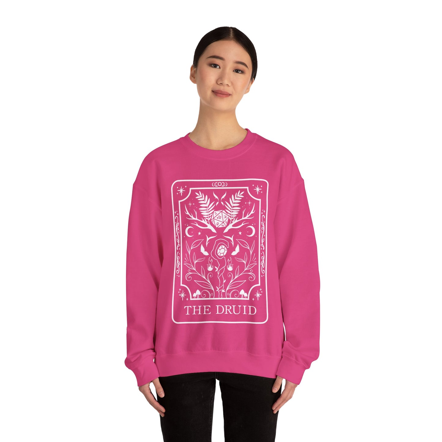 Druid Tarot Card Gildan Sweatshirt Shirt | TTRPG Character Class Crewneck
