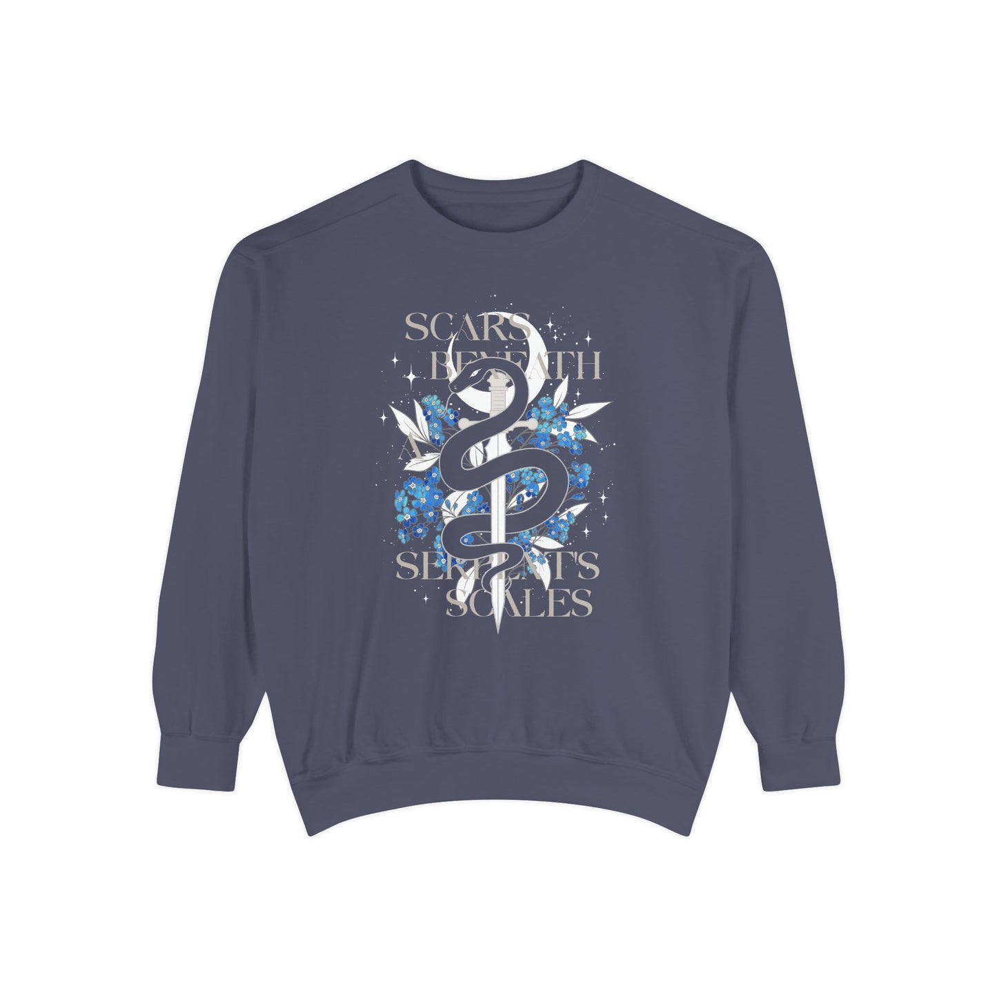 Scars Beneath a Serpent’s Scales Comfort Colors Sweatshirt | Officially Licensed Nicole Platania Apparel