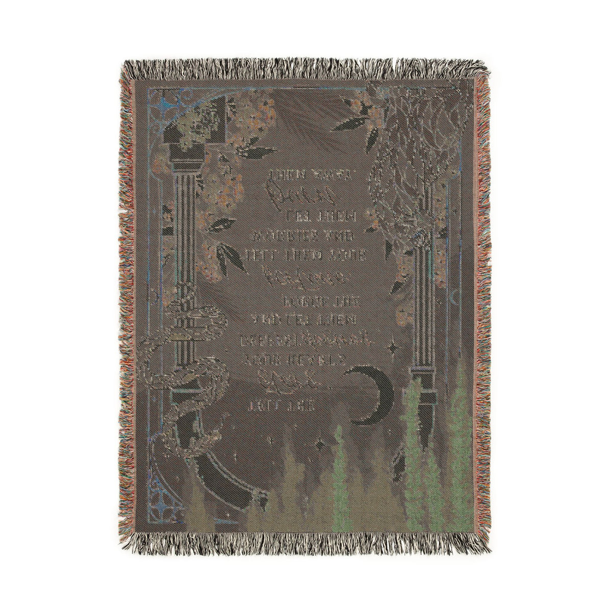 Tell The Stars Woven Blanket | Officially Licensed Fatesworn Saga Throw | Scars Beneath a Serpent's Scales Merch
