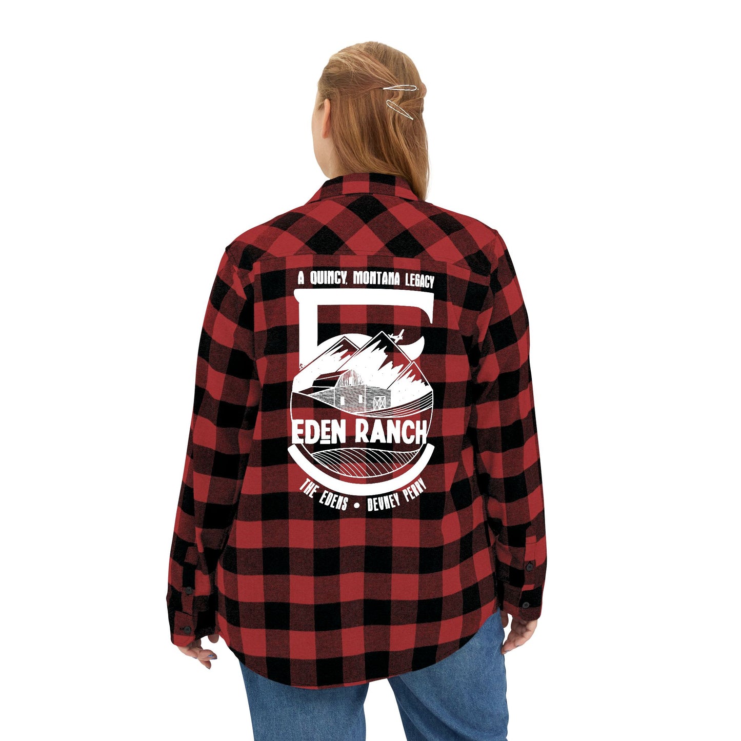 Eden Ranch Plaid Flannel Shirt – Back Print