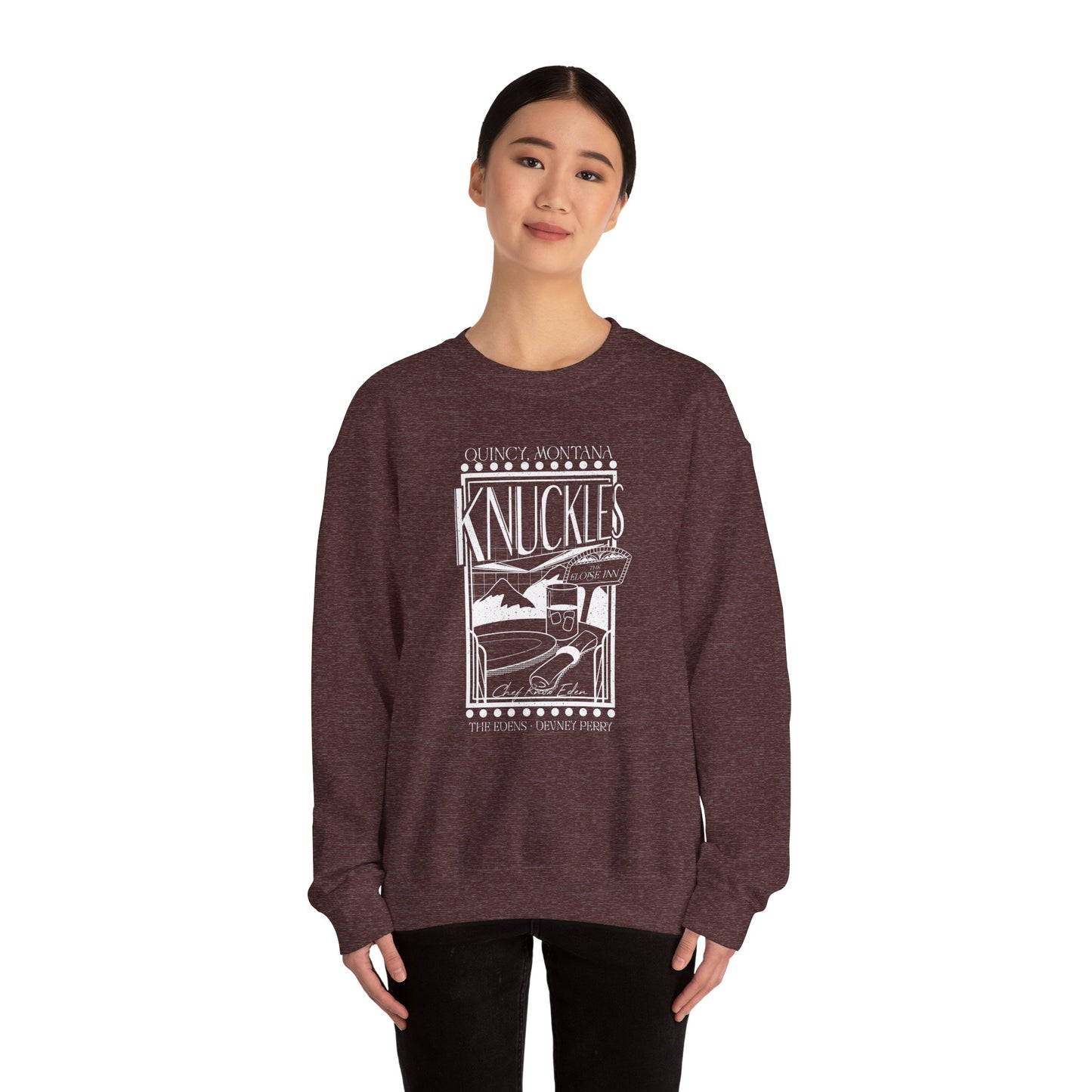 Knuckles Restaurant, The Edens Crewneck Sweatshirt (GILDAN)
