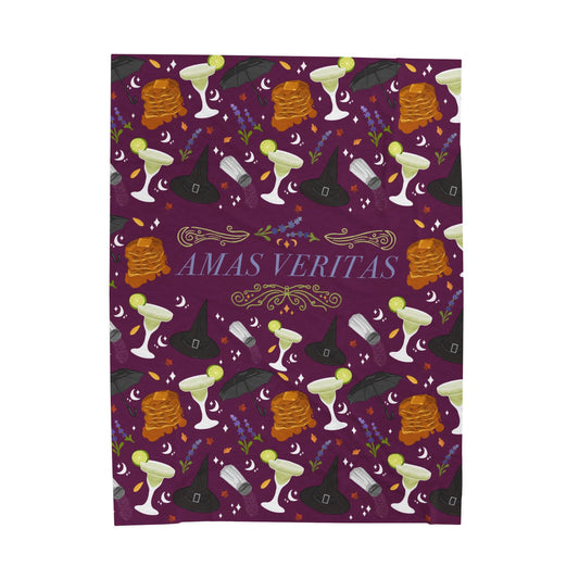 Amas Veritas Witchy Velveteen Plush Blanket