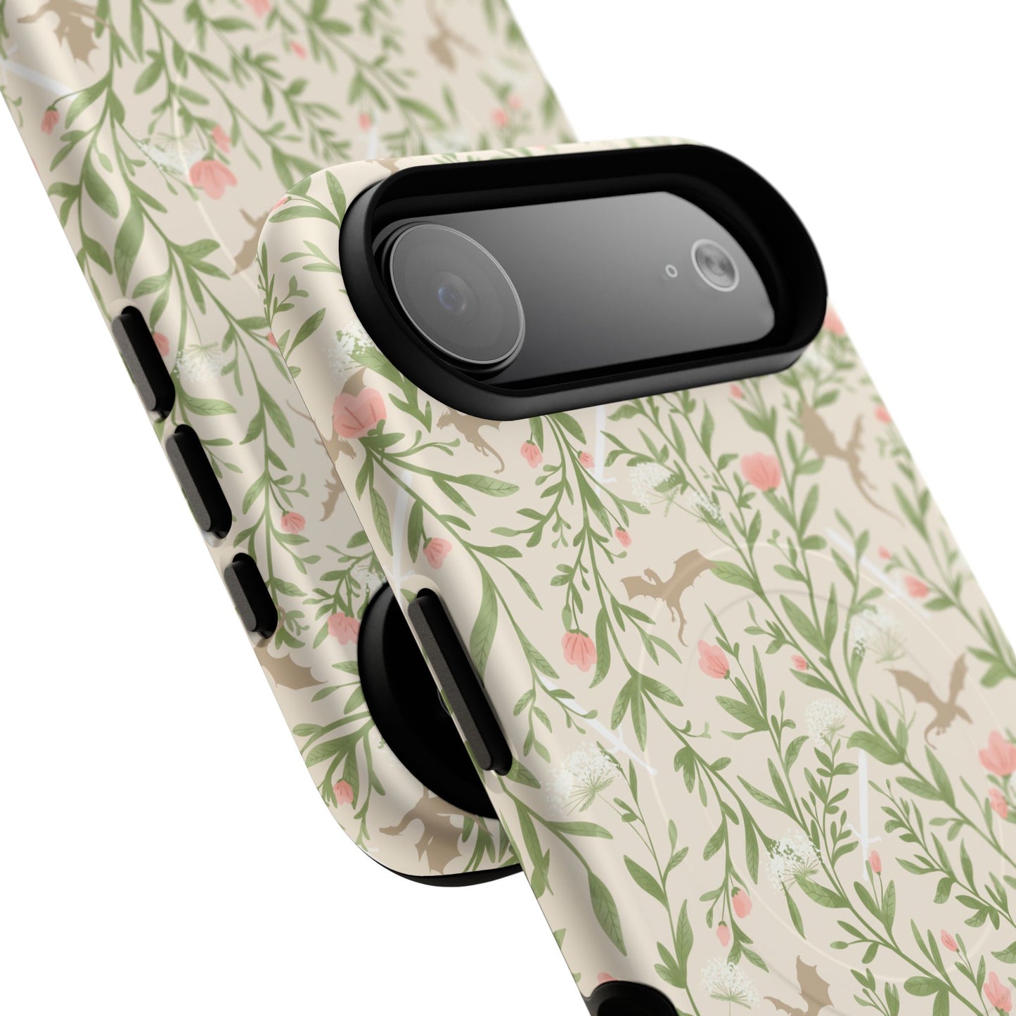 Floral Fantasy Dragons Tough Cases - MAGNETIC - Romantasy Reader Gift, Bookish Merch