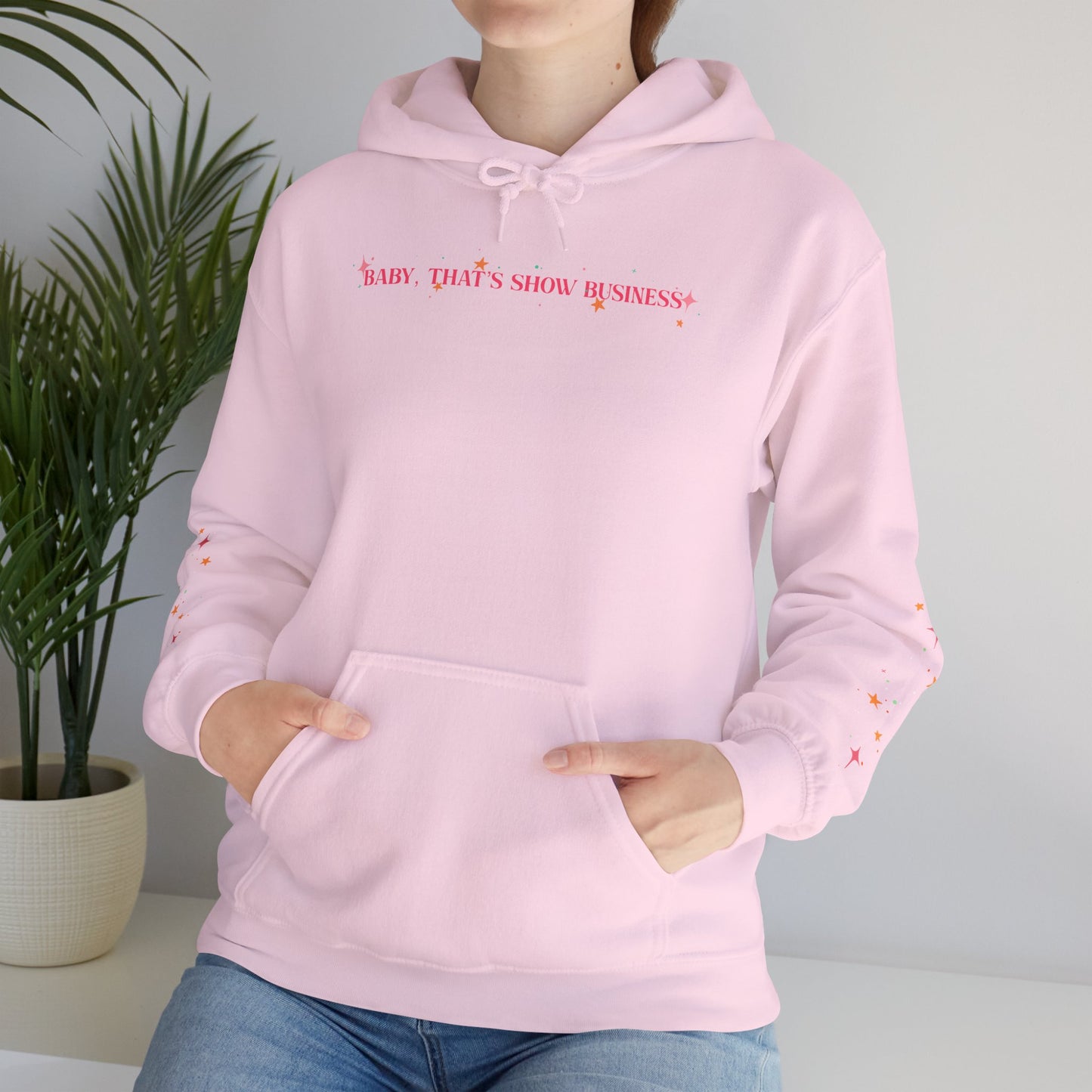 Baby, That’s Show Business Stars & Sparkle Hooded Sweatshirt