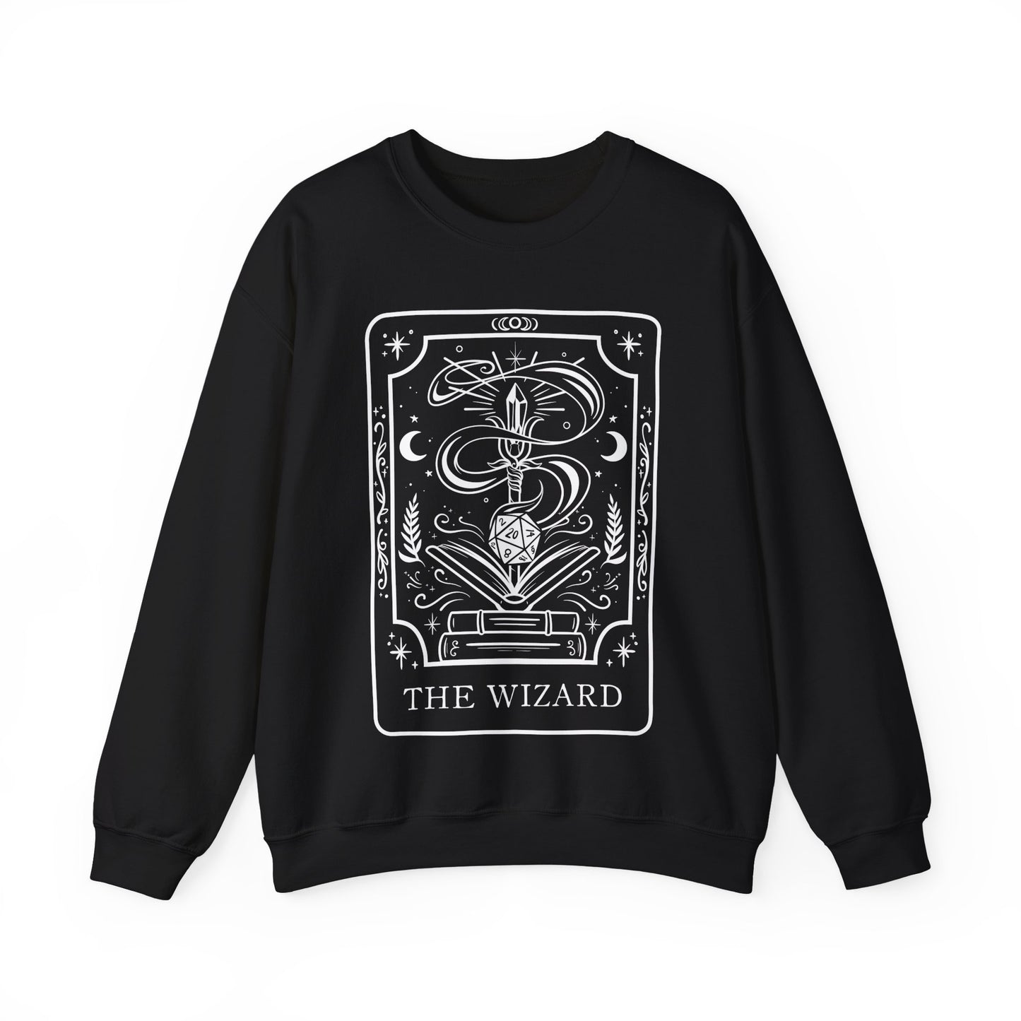 Wizard Tarot Card Gildan Sweatshirt Shirt | TTRPG Character Class Crewneck