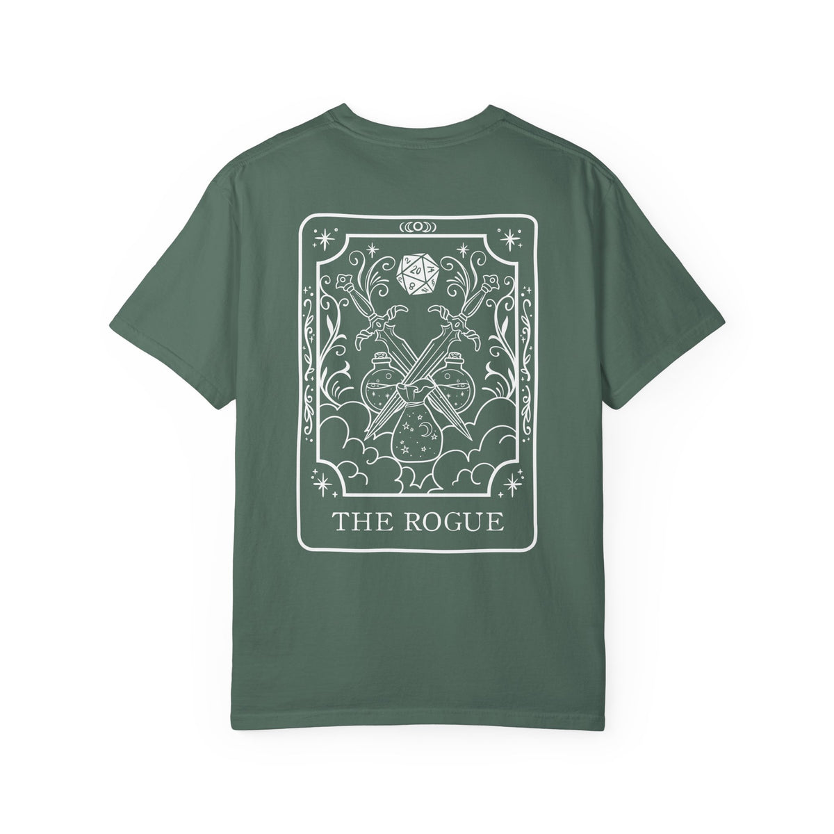Rogue Tarot Card Comfort Colors Shirt | TTRPG Character Class Tee