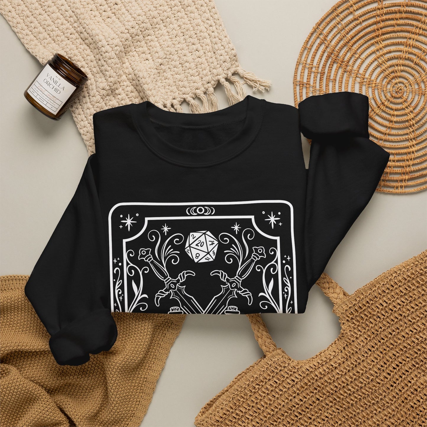Rogue Tarot Card Gildan Sweatshirt Shirt | TTRPG Character Class Crewneck