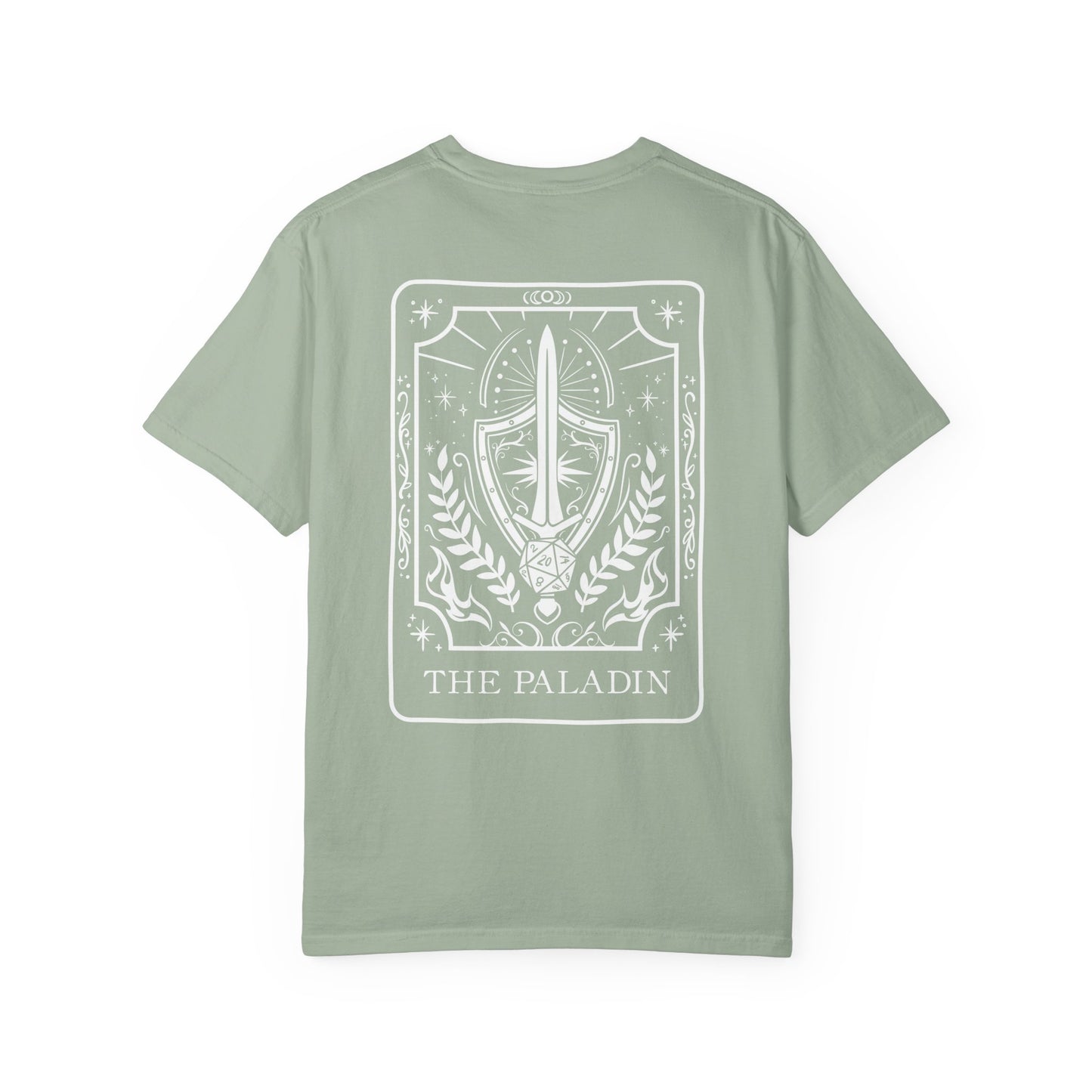 Paladin Tarot Card Comfort Colors Shirt | TTRPG Character Class Tee