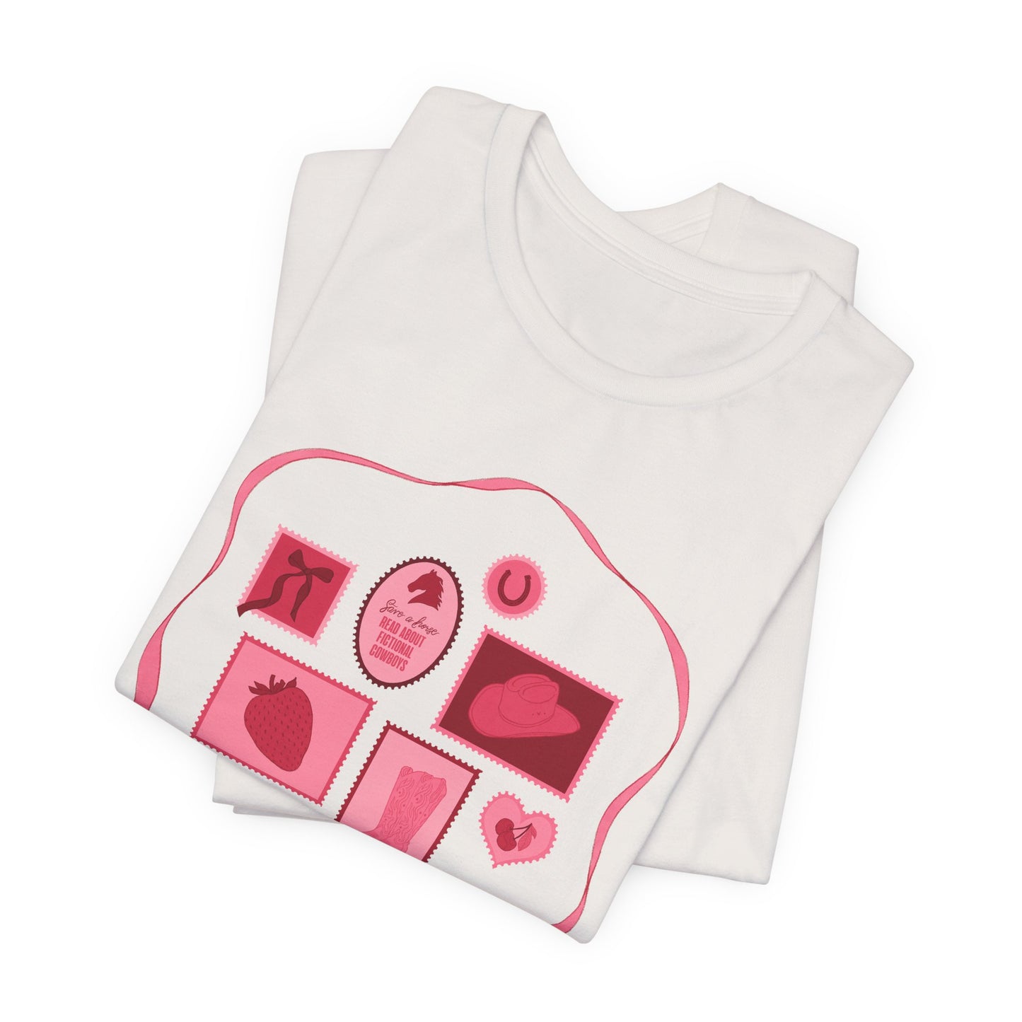 Save a Horse, Read About Fictional Cowboys Bella + Canvas Tee | Cowboy Romance Shir