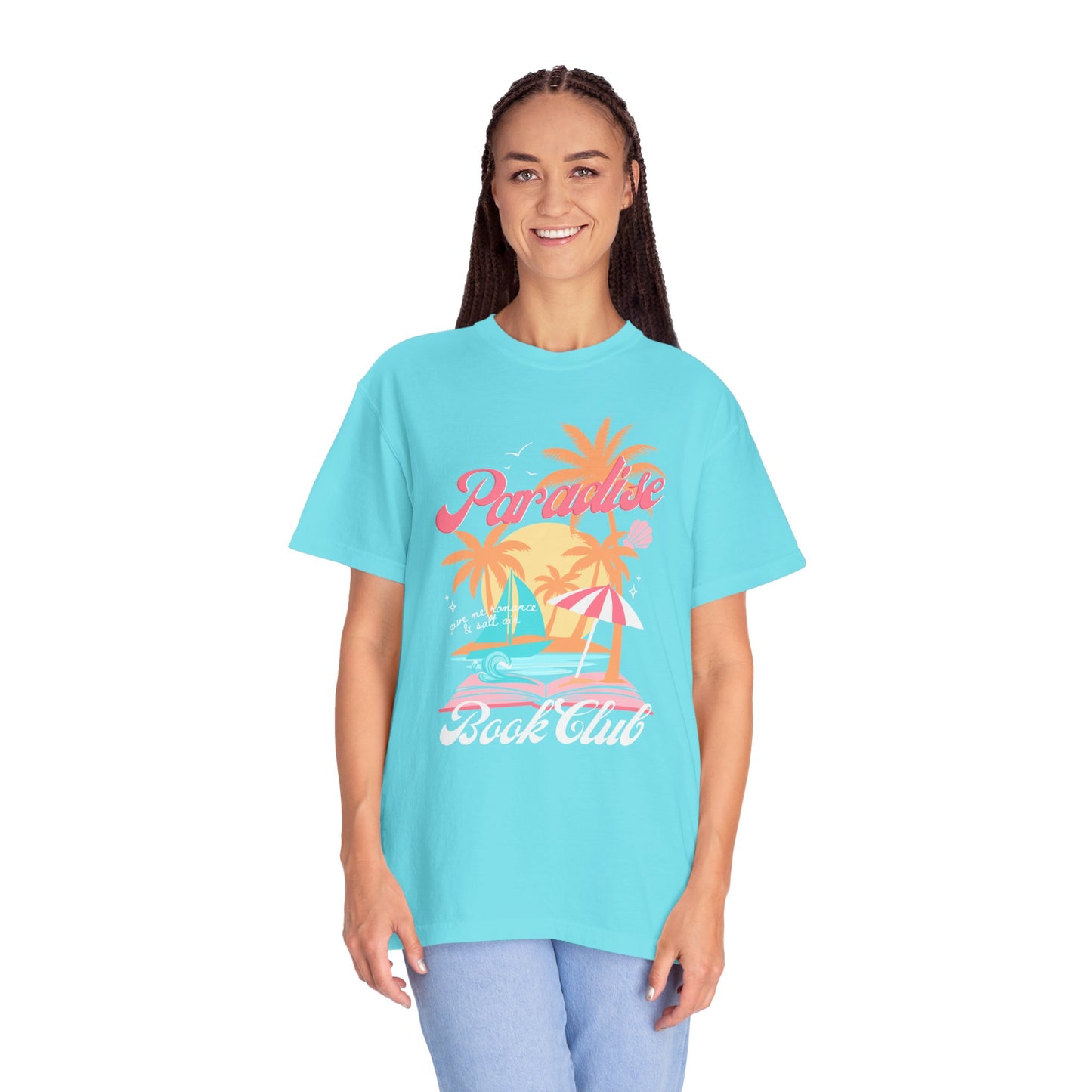 Paradise Book Club Tropical T-shirt, Summer Reading, Bookish Vacation Gift