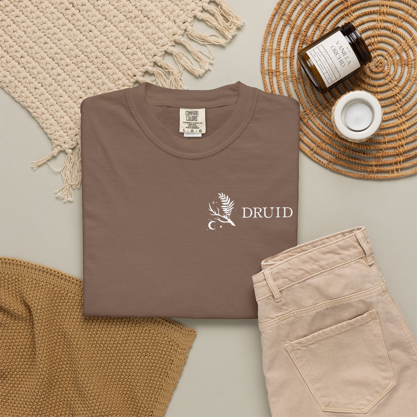Druid Tarot Card Comfort Colors Shirt | TTRPG Character Class Tee