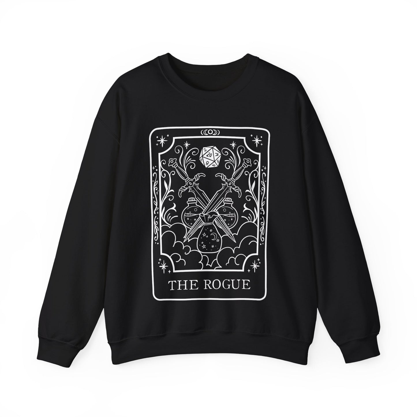 Rogue Tarot Card Gildan Sweatshirt Shirt | TTRPG Character Class Crewneck