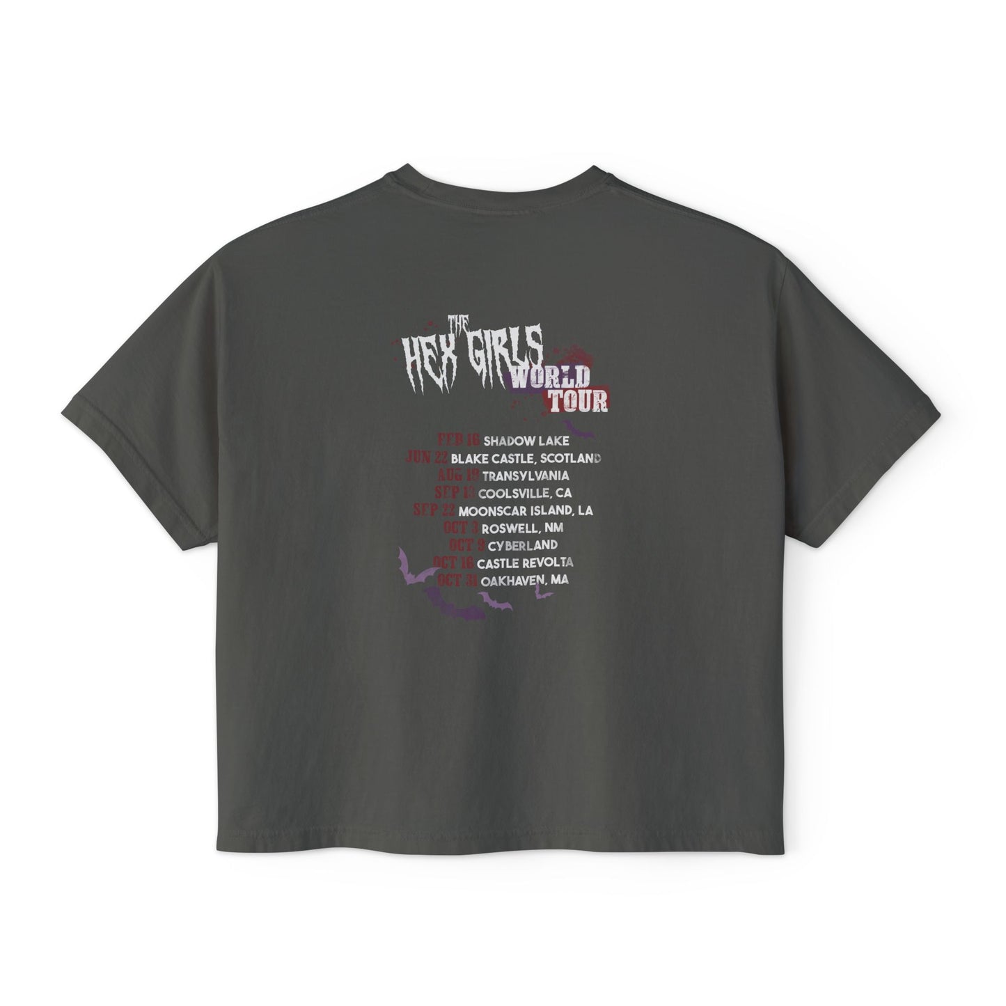 2-Sided Witchy Girl Band Tee — Boxy Fit