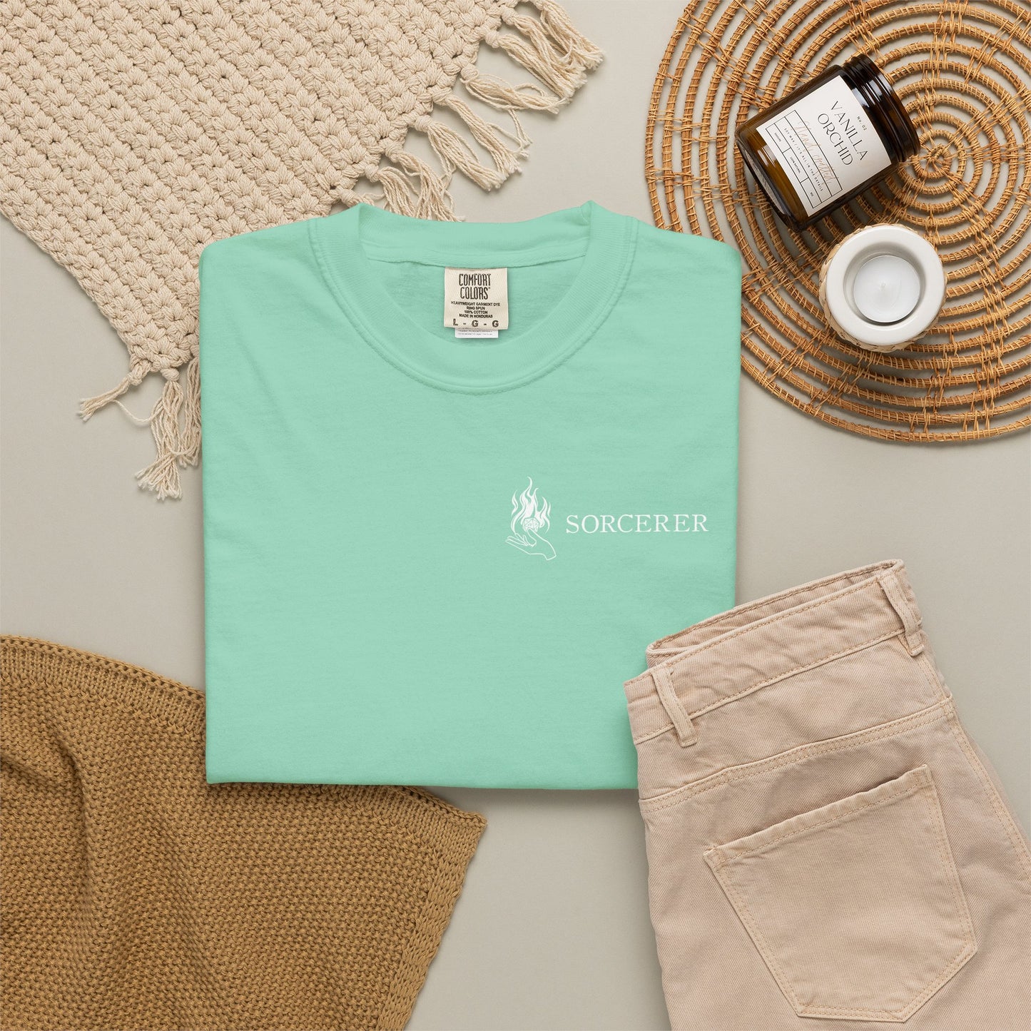 Sorcerer Tarot Card Comfort Colors Shirt | TTRPG Character Class Tee