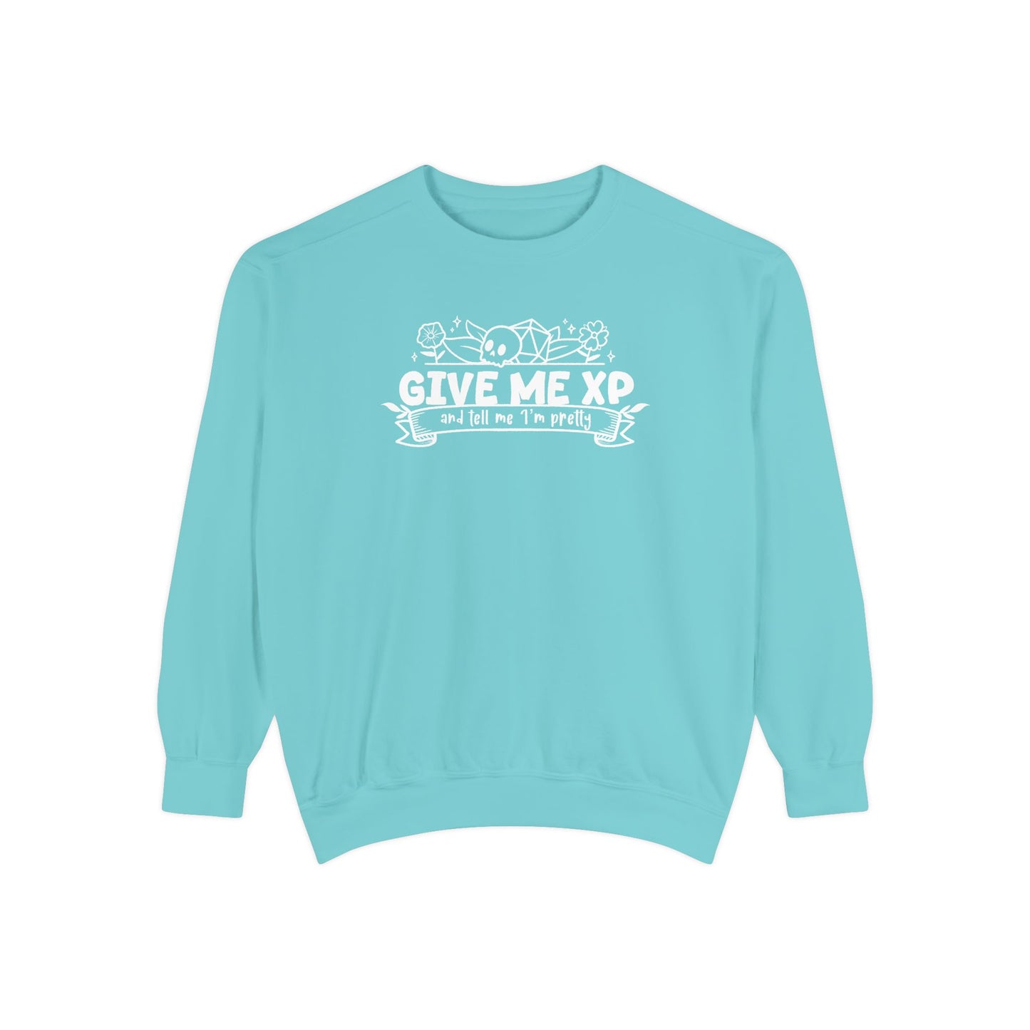 Give Me XP DTG Printed Sweatshirt - Comfort Colors