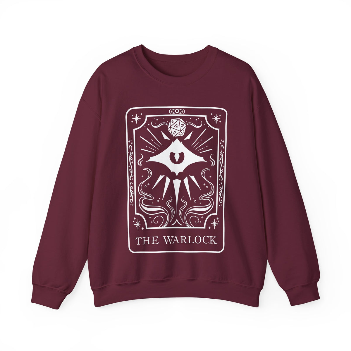 Warlock Tarot Card Gildan Sweatshirt Shirt | TTRPG Character Class Crewneck