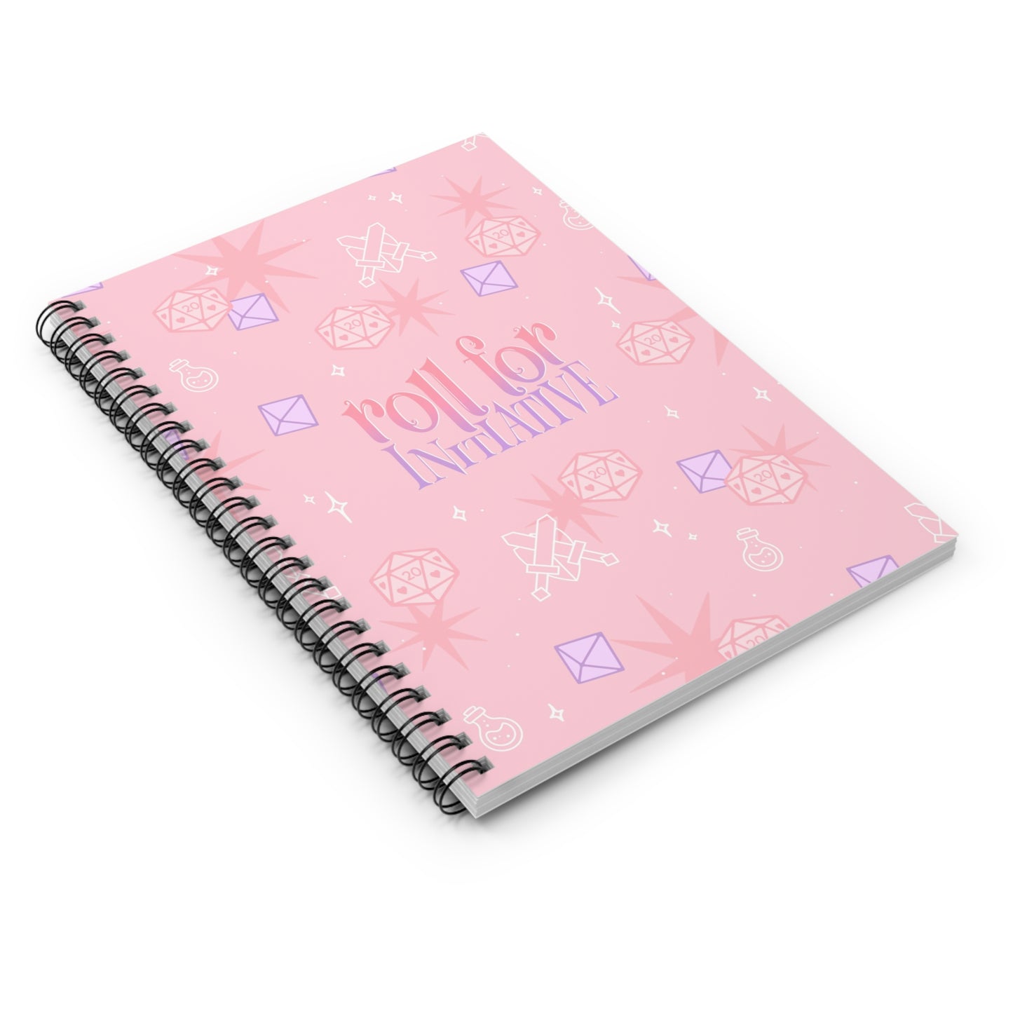 Roll for Initiative Spiral Notebook - Ruled Line