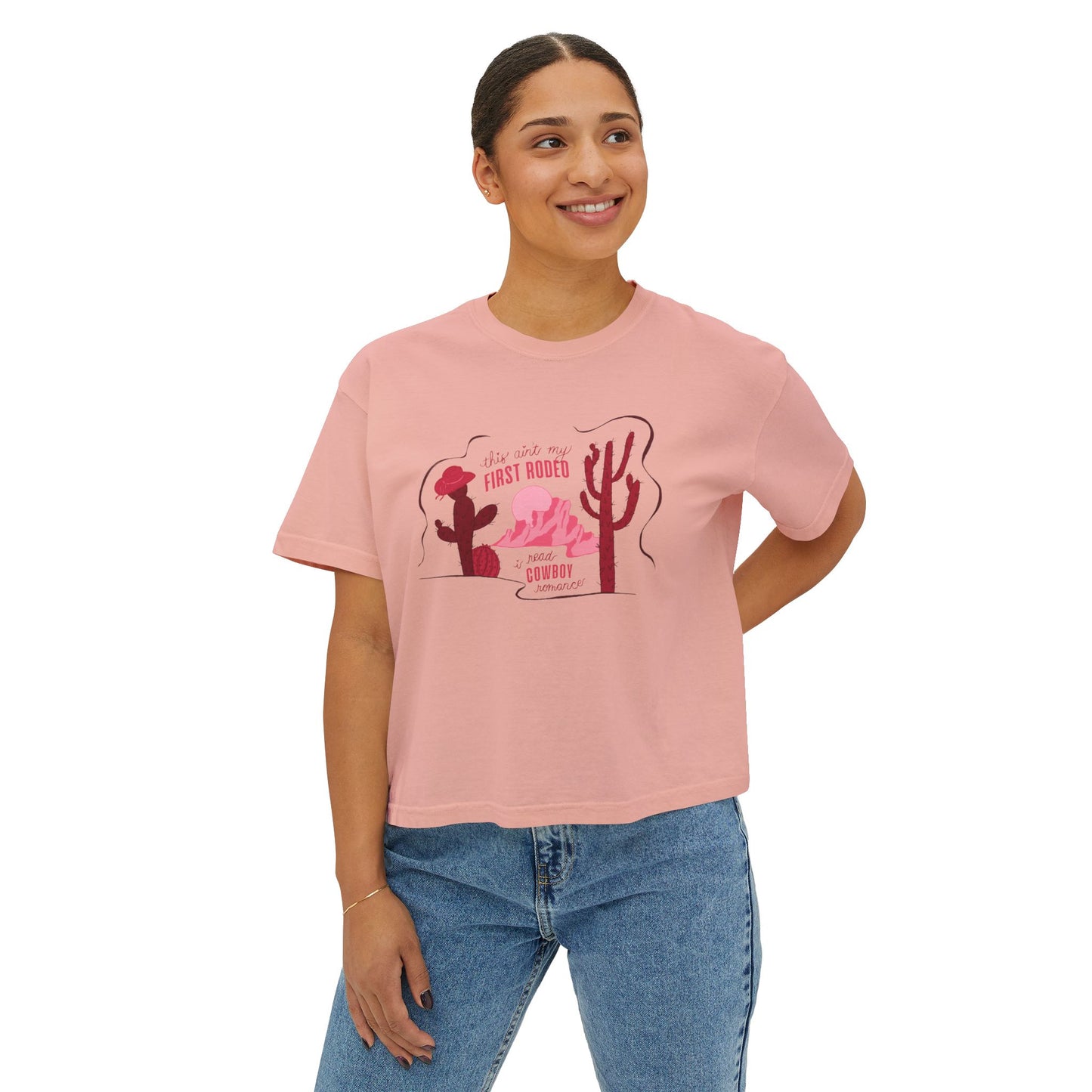 This Ain’t My First Rodeo Comfort Colors Boxy Crop Tee | Cowboy Romance Reader Shirt