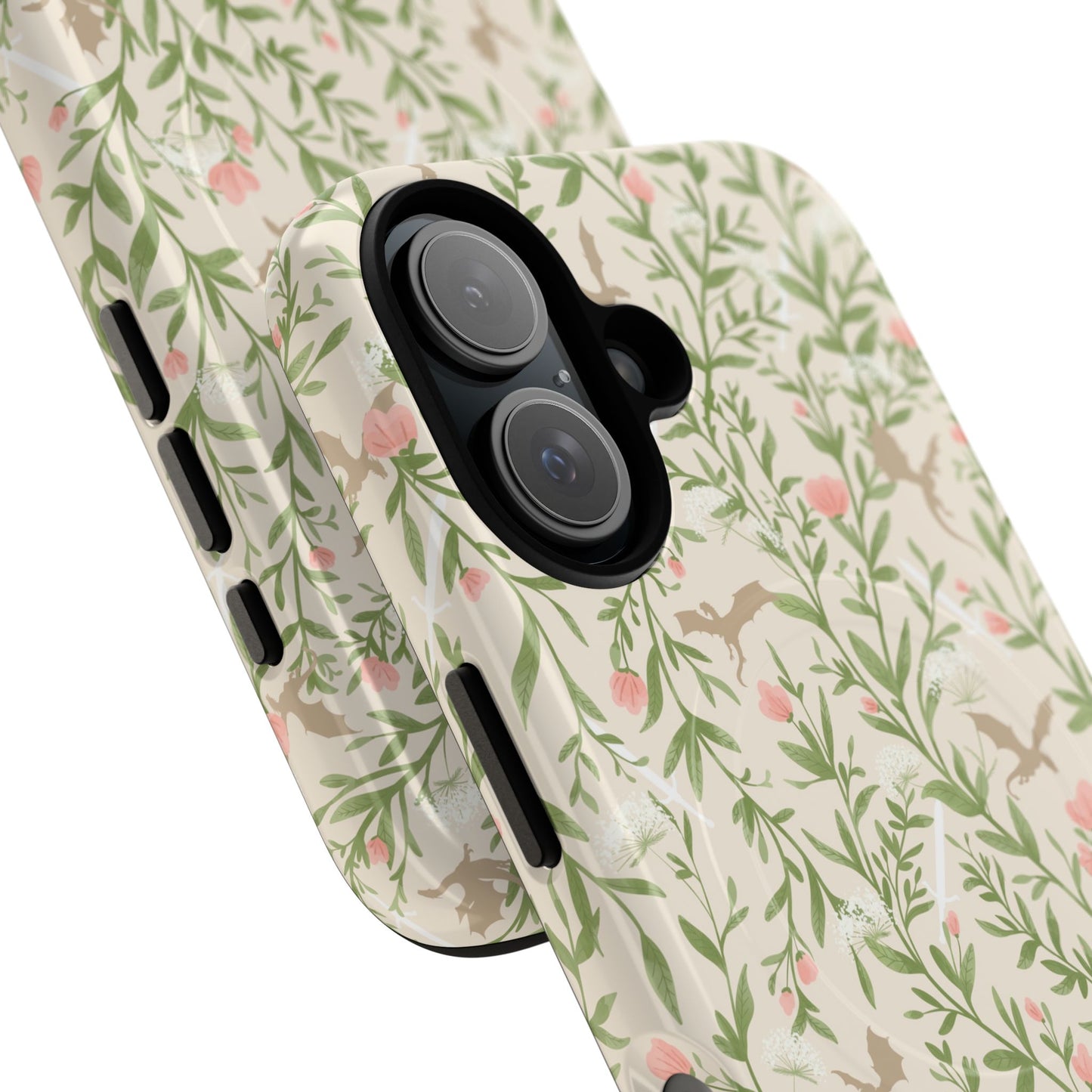 Floral Fantasy Dragons Tough Cases - MAGNETIC - Romantasy Reader Gift, Bookish Merch