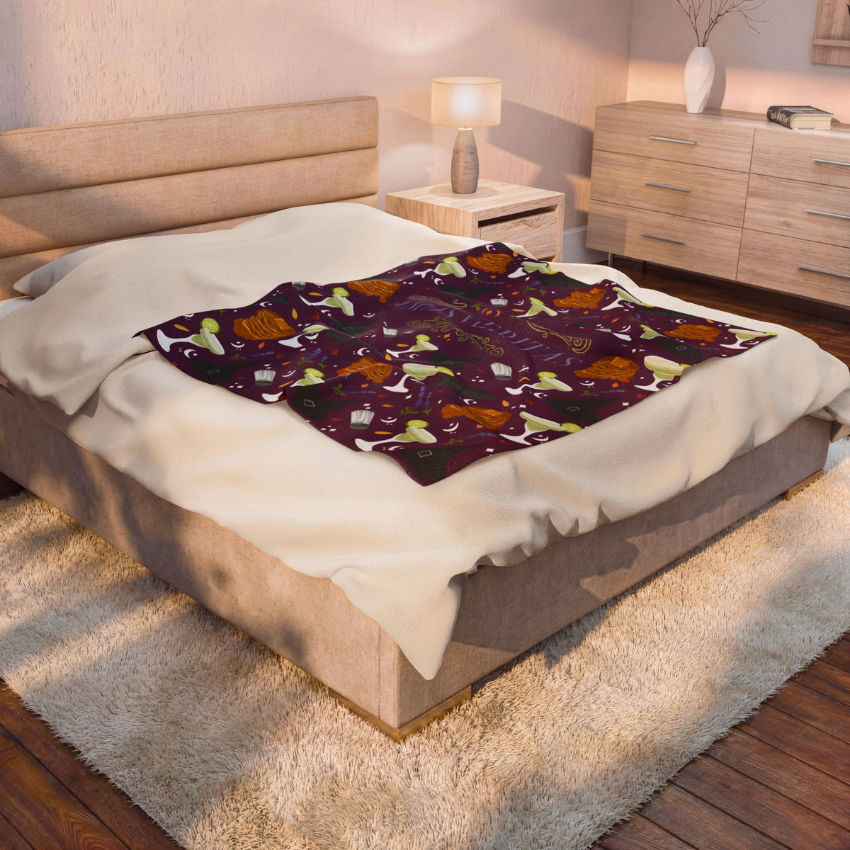 Amas Veritas Witchy Velveteen Plush Blanket