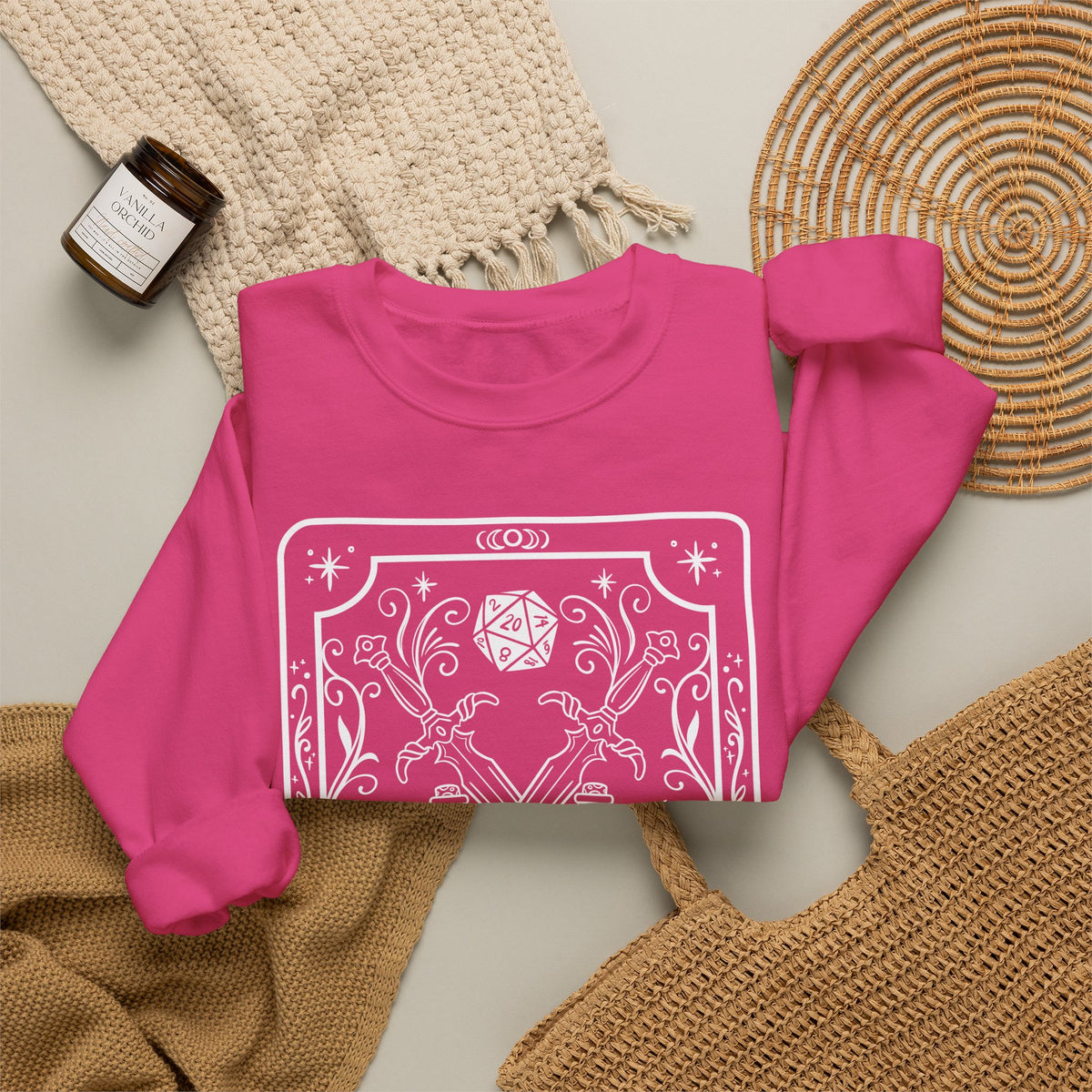 Rogue Tarot Card Gildan Sweatshirt Shirt | TTRPG Character Class Crewneck
