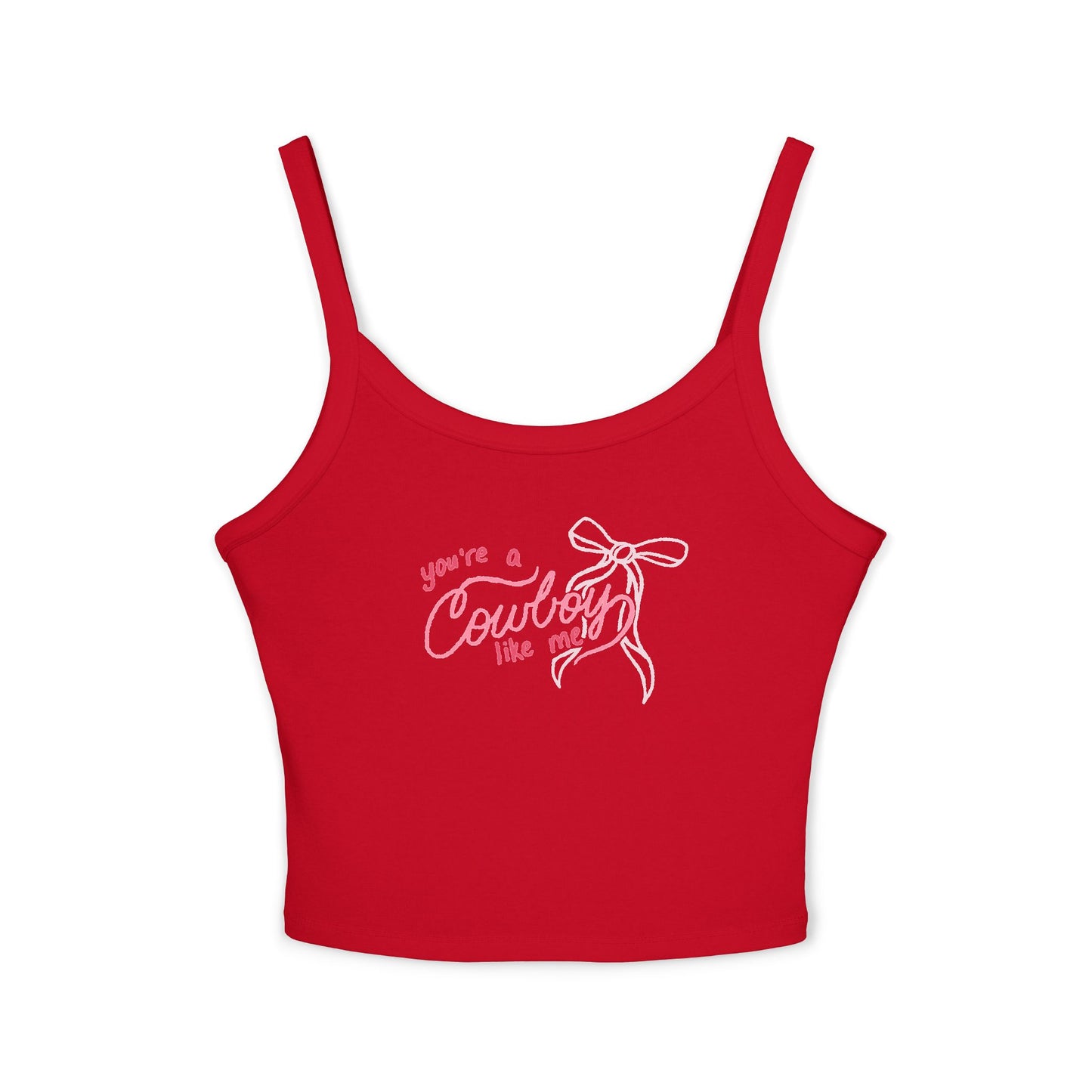 You’re a Cowboy Like Me Cropped Tank Top | Cowboy Romance Graphic Tank