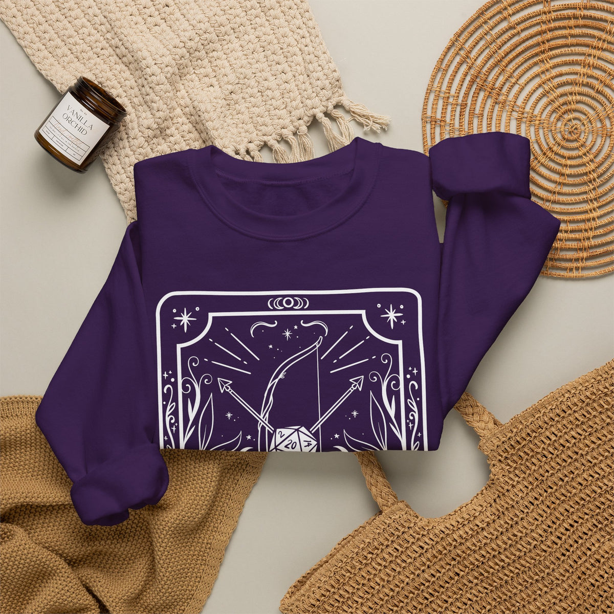 Ranger Tarot Card Gildan Sweatshirt Shirt | TTRPG Character Class Crewneck