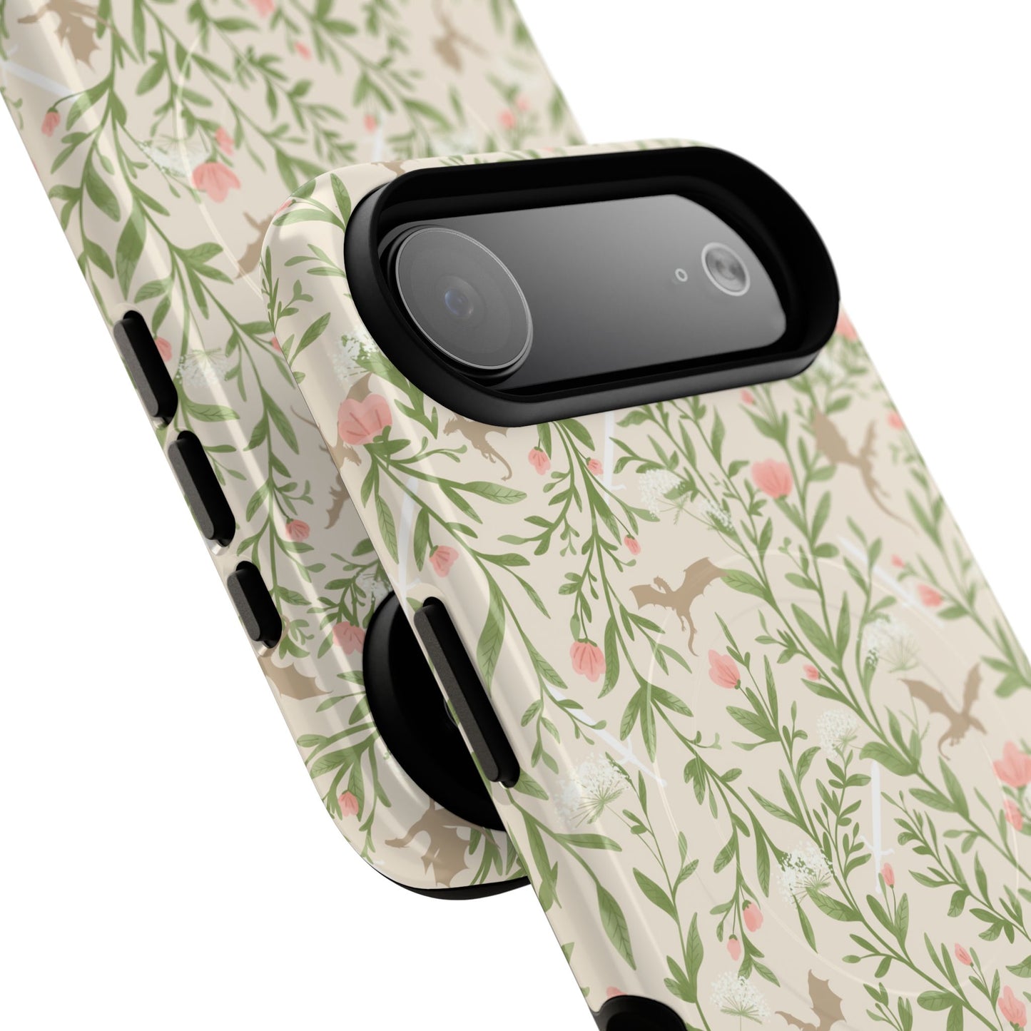 Floral Fantasy Dragons Tough Cases - MAGNETIC - Romantasy Reader Gift, Bookish Merch