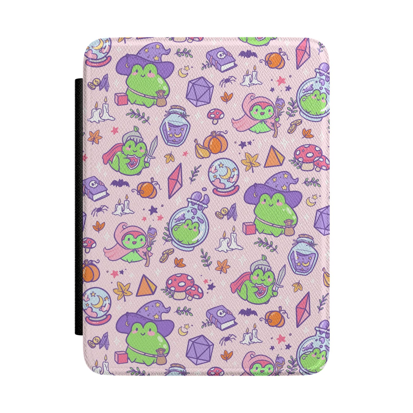 Fantasy Frog TTRPG Kindle Case | Black Back | 7” Colorsoft & Paperwhite 12th Gen