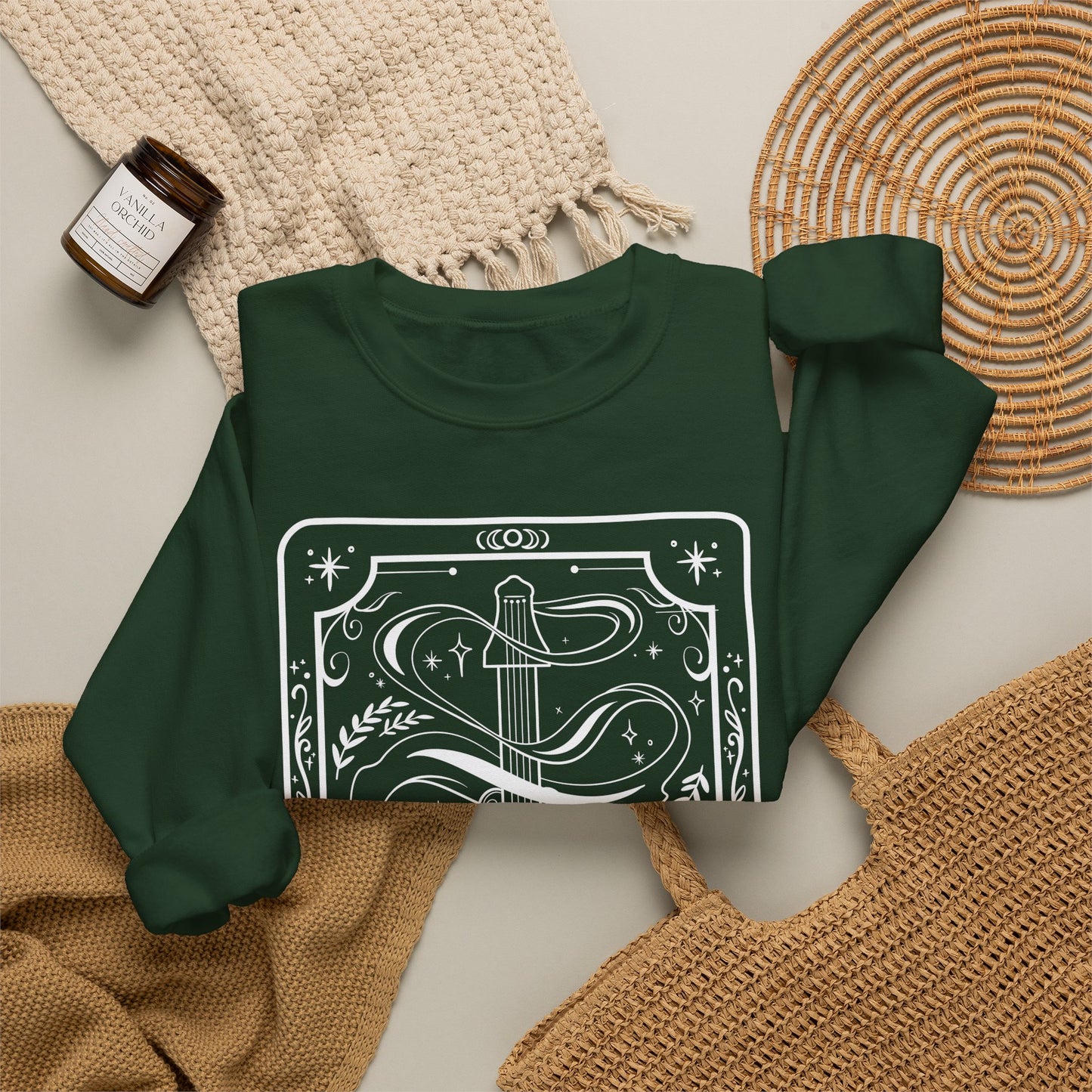Bard Tarot Card Gildan Sweatshirt Shirt | TTRPG Character Class Crewneck