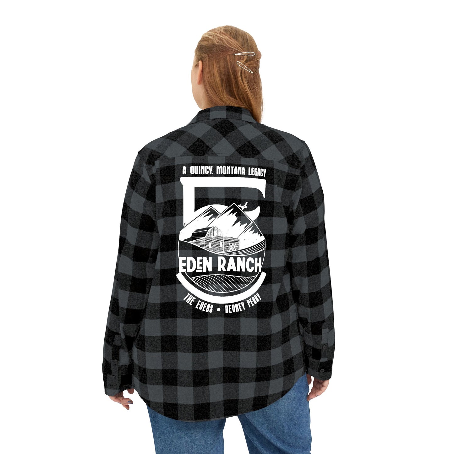 Eden Ranch Plaid Flannel Shirt – Back Print