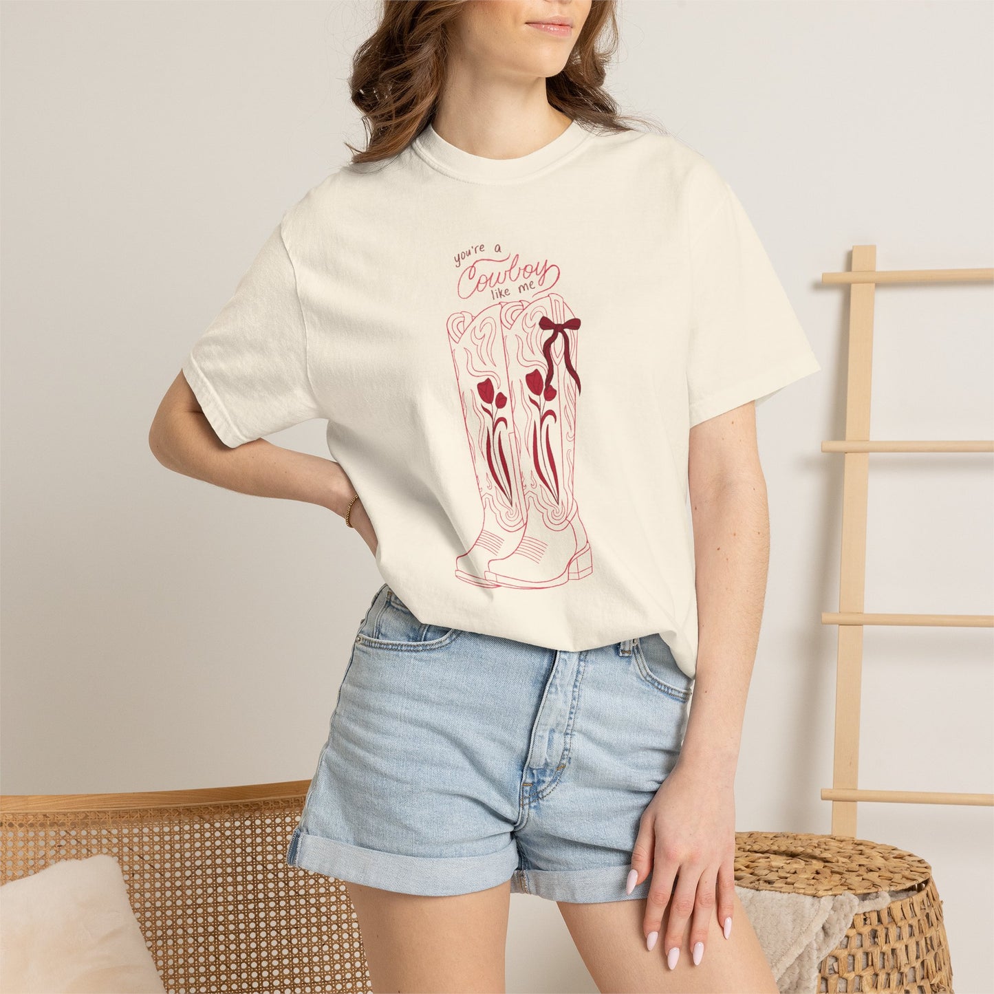 You’re a Cowboy Like Me Comfort Colors Tee | Cowboy Romance Graphic Shirt