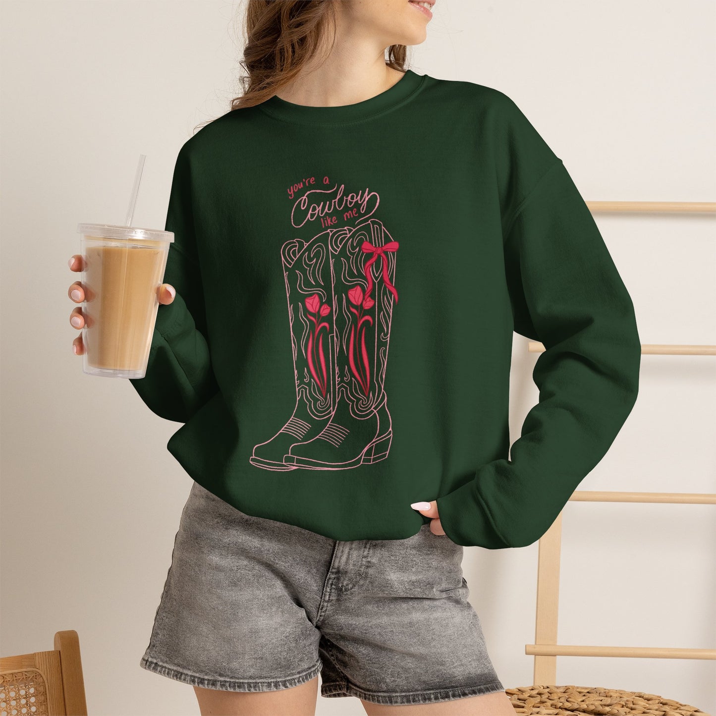 You’re a Cowboy Like Me Sweatshirt | Cowboy Romance Crewneck