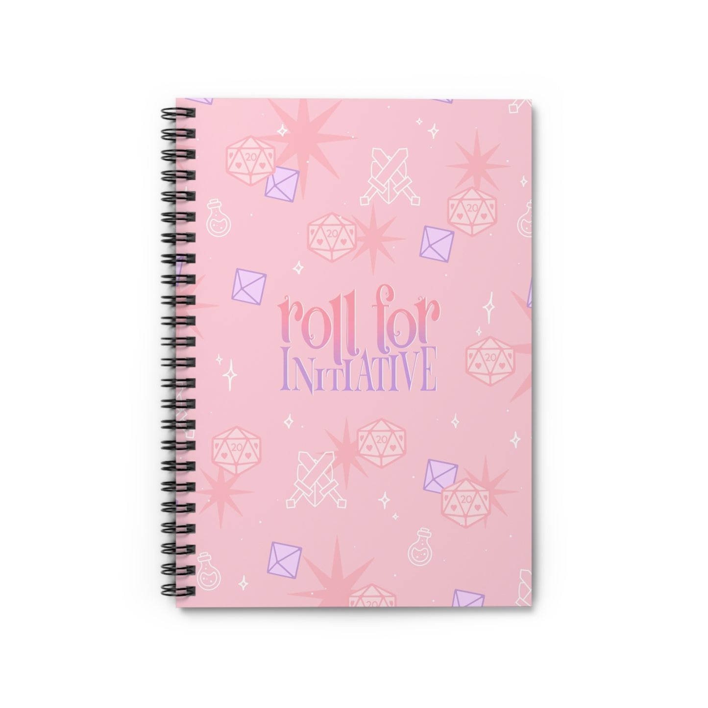Roll for Initiative Spiral Notebook - Ruled Line