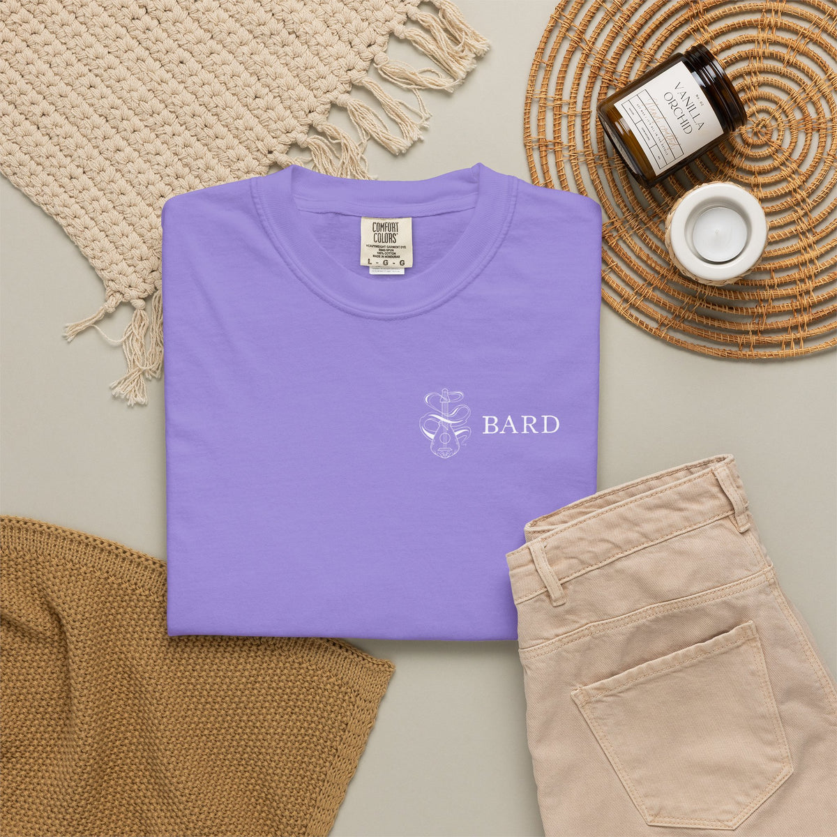Bard Tarot Card Comfort Colors Shirt | TTRPG Character Class Tee
