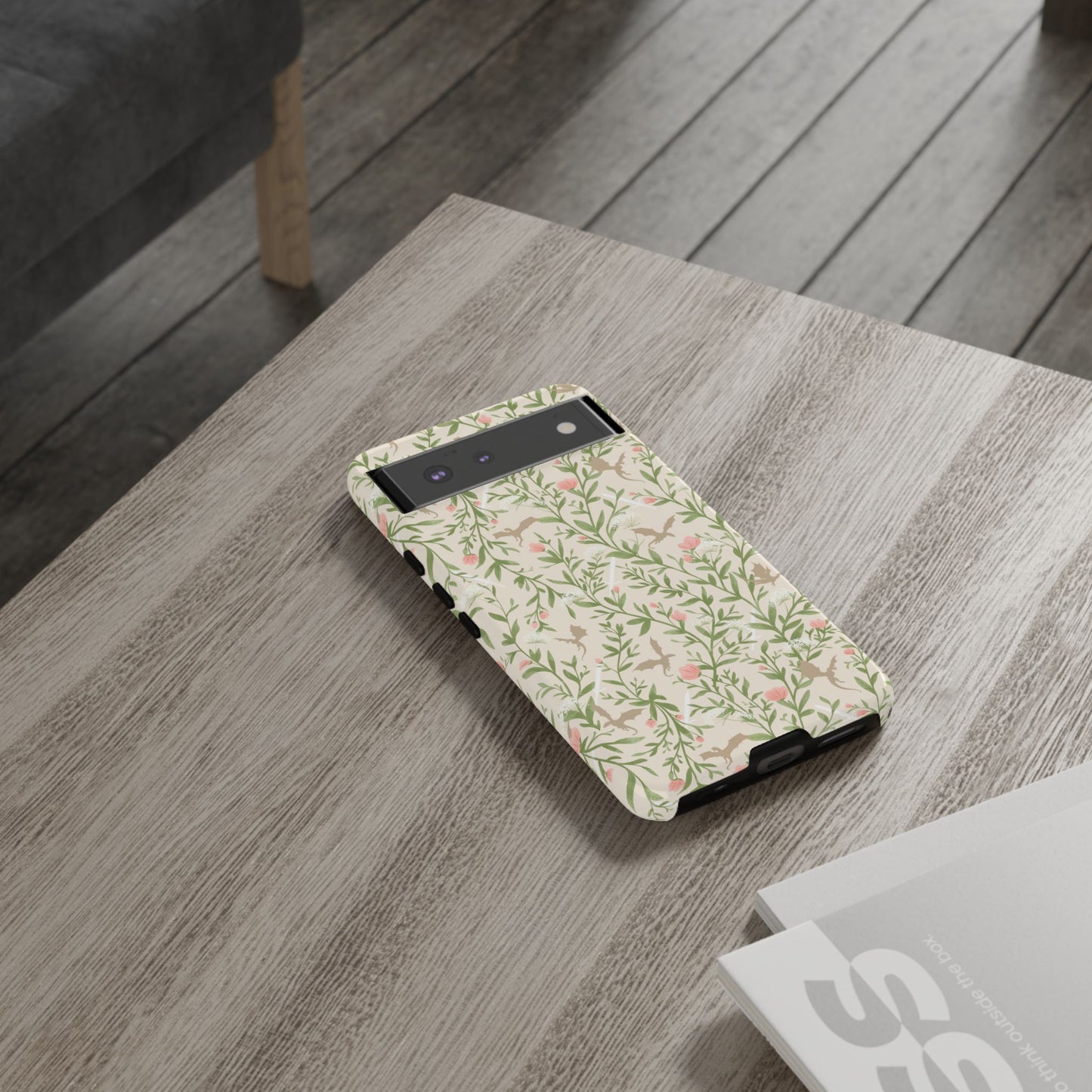 Fantasy Floral Dragons Tough Cases, Romantasy Reader Gift, Bookish Merch
