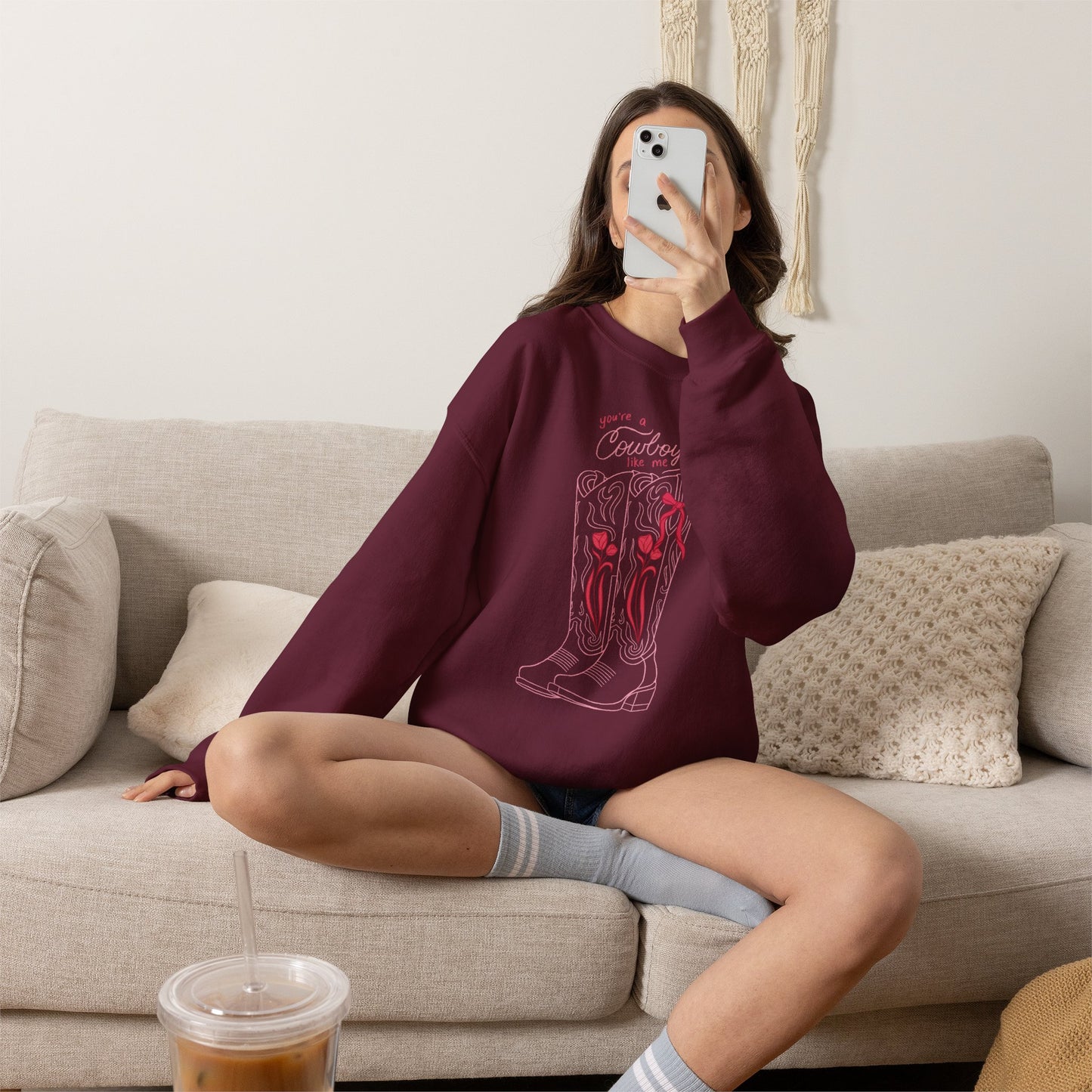 You’re a Cowboy Like Me Sweatshirt | Cowboy Romance Crewneck